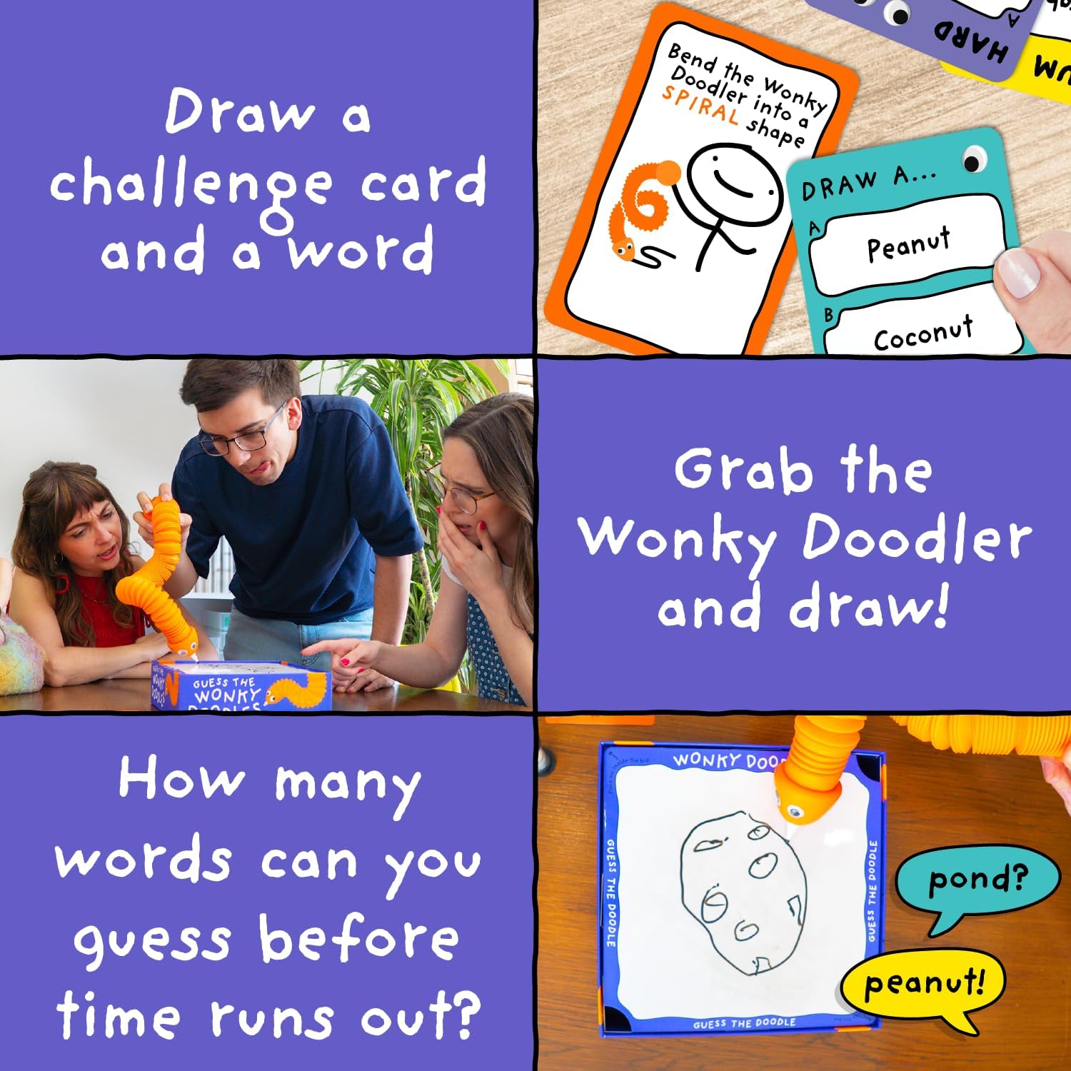 Detalle 1 de Wonky Doodles drawing game for groups