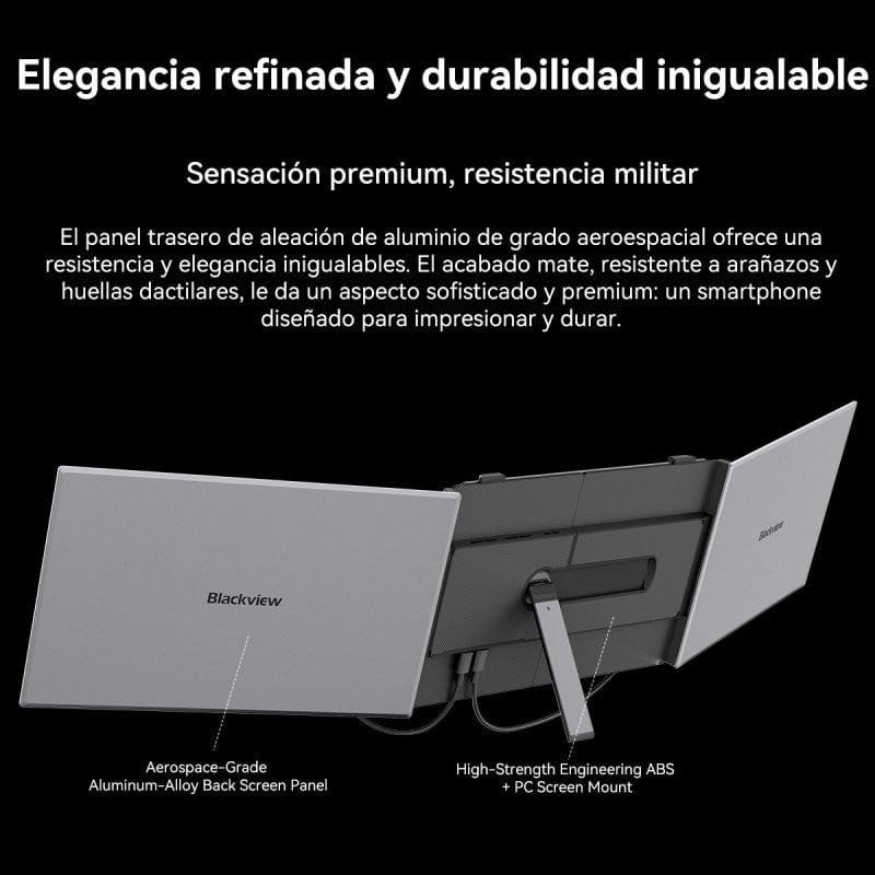 Thumbnail 2 de Blackview DCM6 monitor portátil 14" FHD ultradelgado (60 Hz), doble pantalla IPS y altavoz integrado