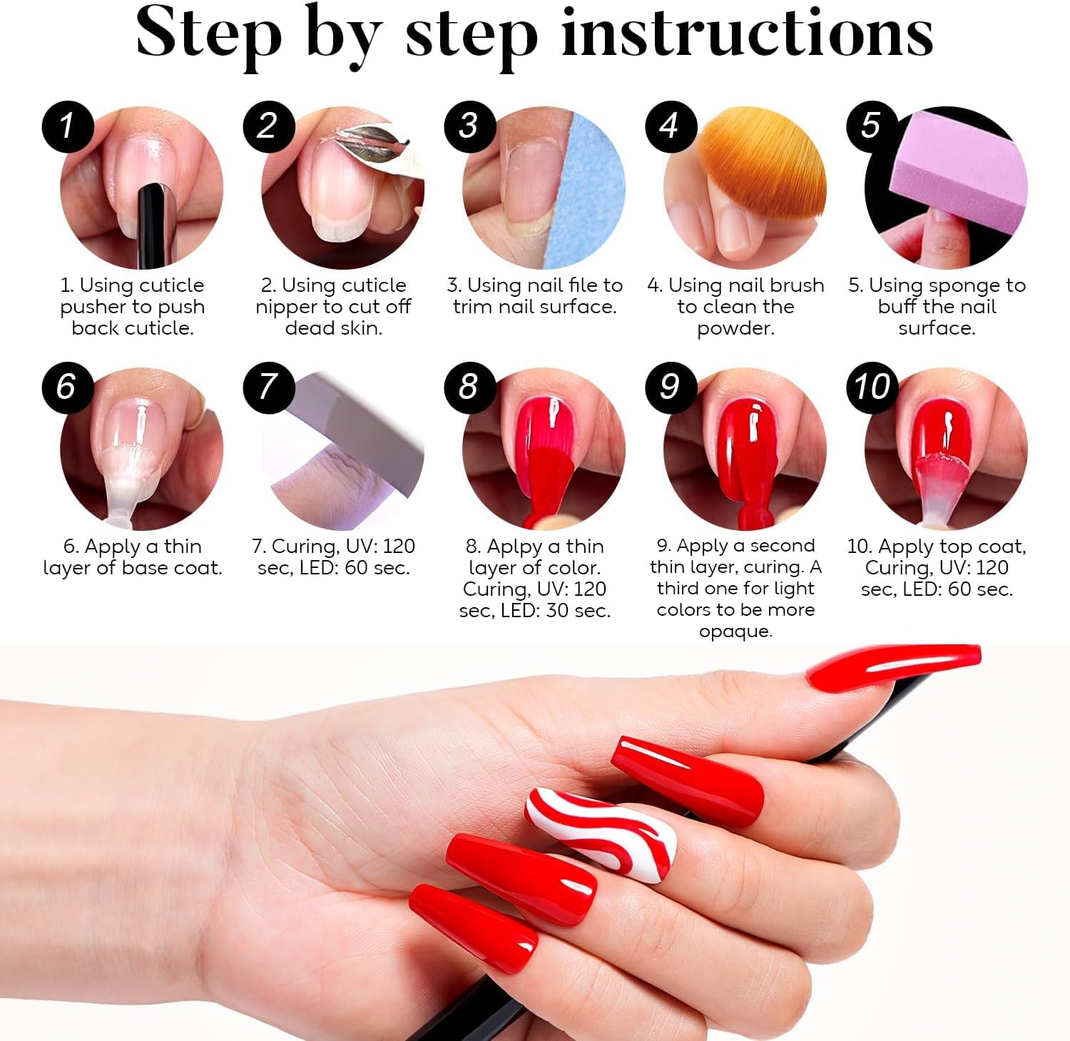 Thumbnail 6 de Nicedeco 15ML Vernis Semi Permanent Top Coat Sans HEMA – Gel Polish Brillant et Durable