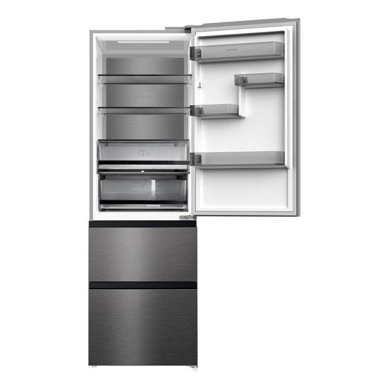 Detalle de Frigorífico Combi Francés Infiniton FRD-401T91DEV Total No Frost 401 L – Dark Inox