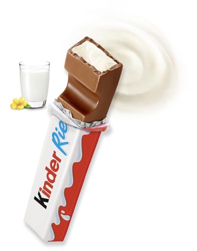 Detalle de Kinder Riegel – 36 Einzelriegel, Vollmilchschokolade mit Milchcremefüllung
