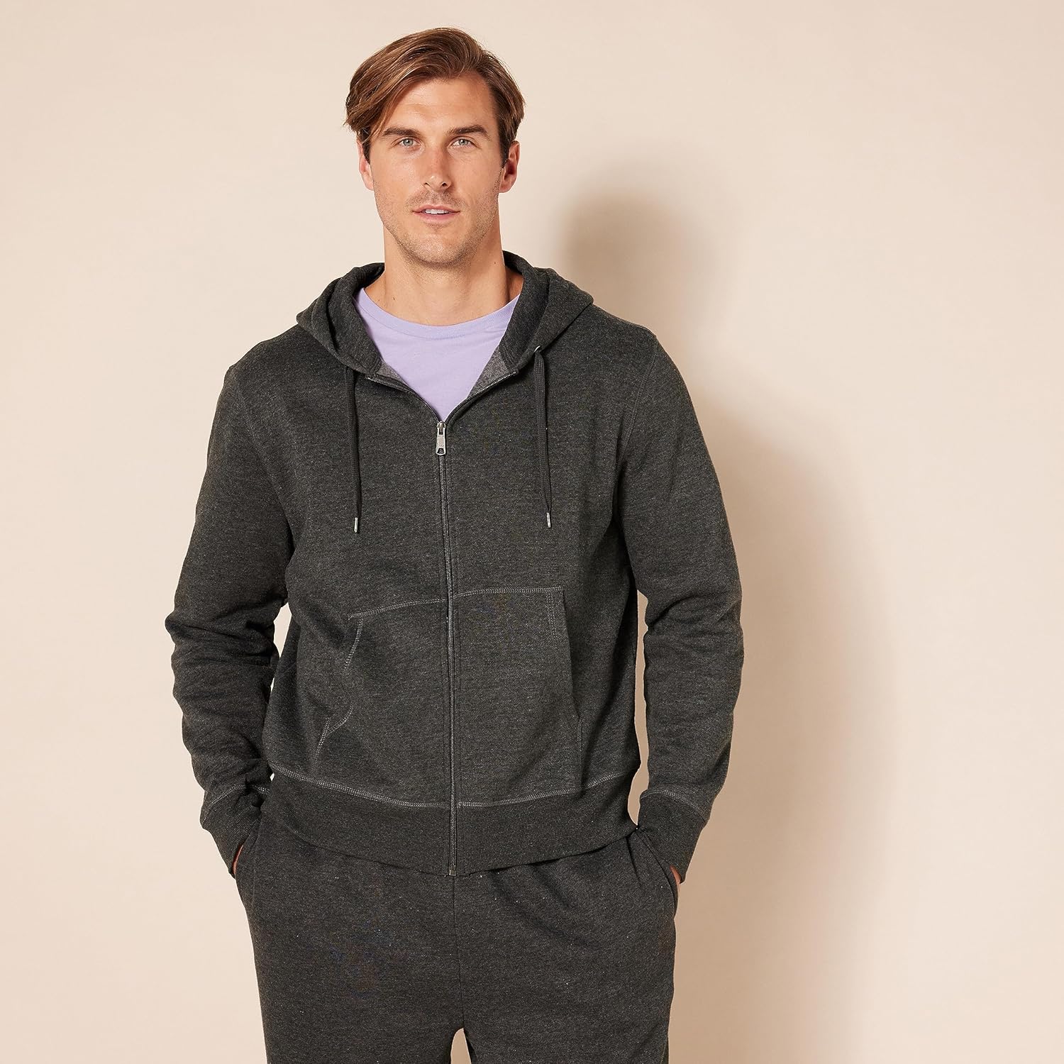 Thumbnail 4 de Herren Fleece-Kapuzenpulli mit durchgehendem Reißverschluss von Amazon Essentials (Big & Tall)