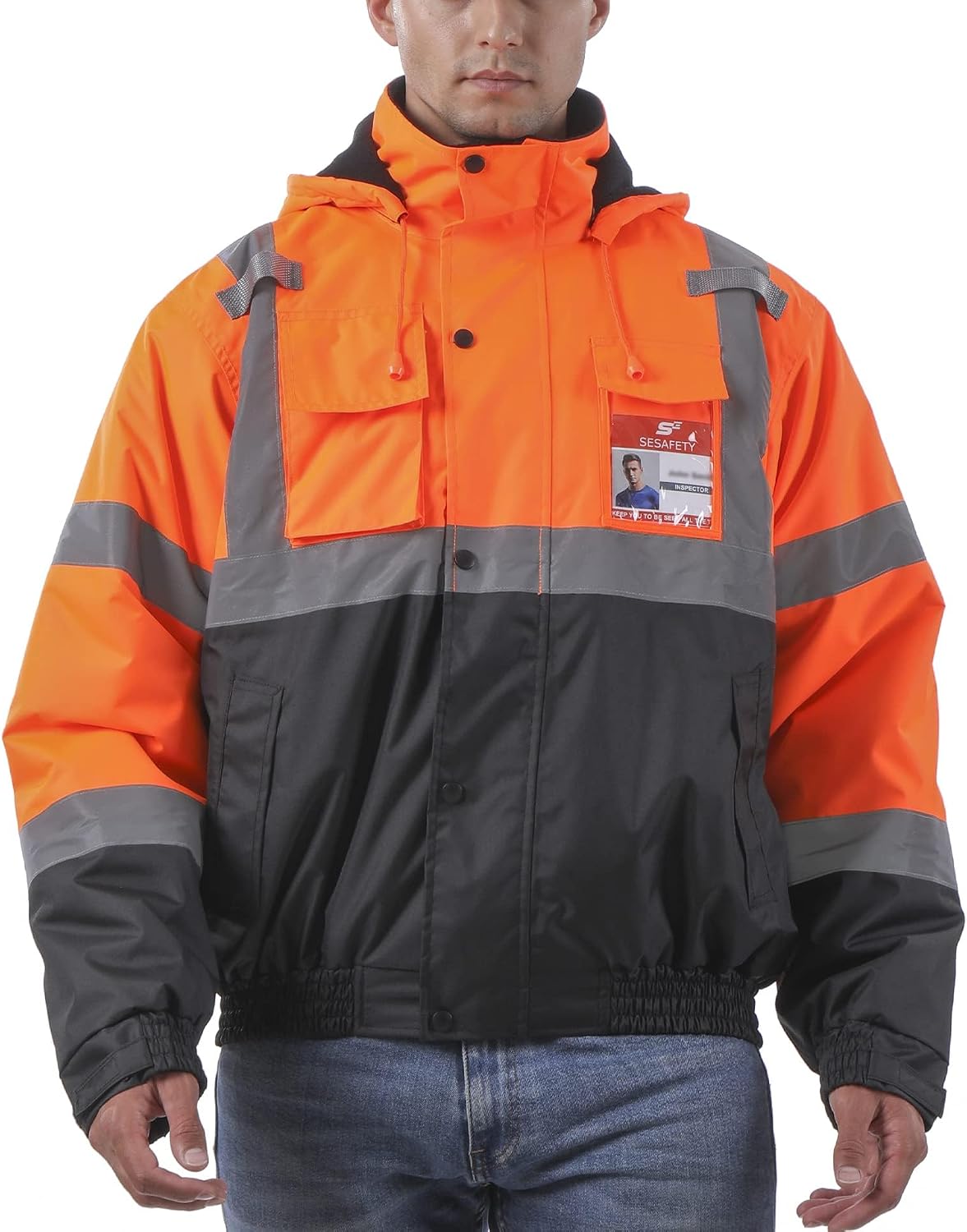 Detalle de sesafety Reflective Safety Jacket, Class 3