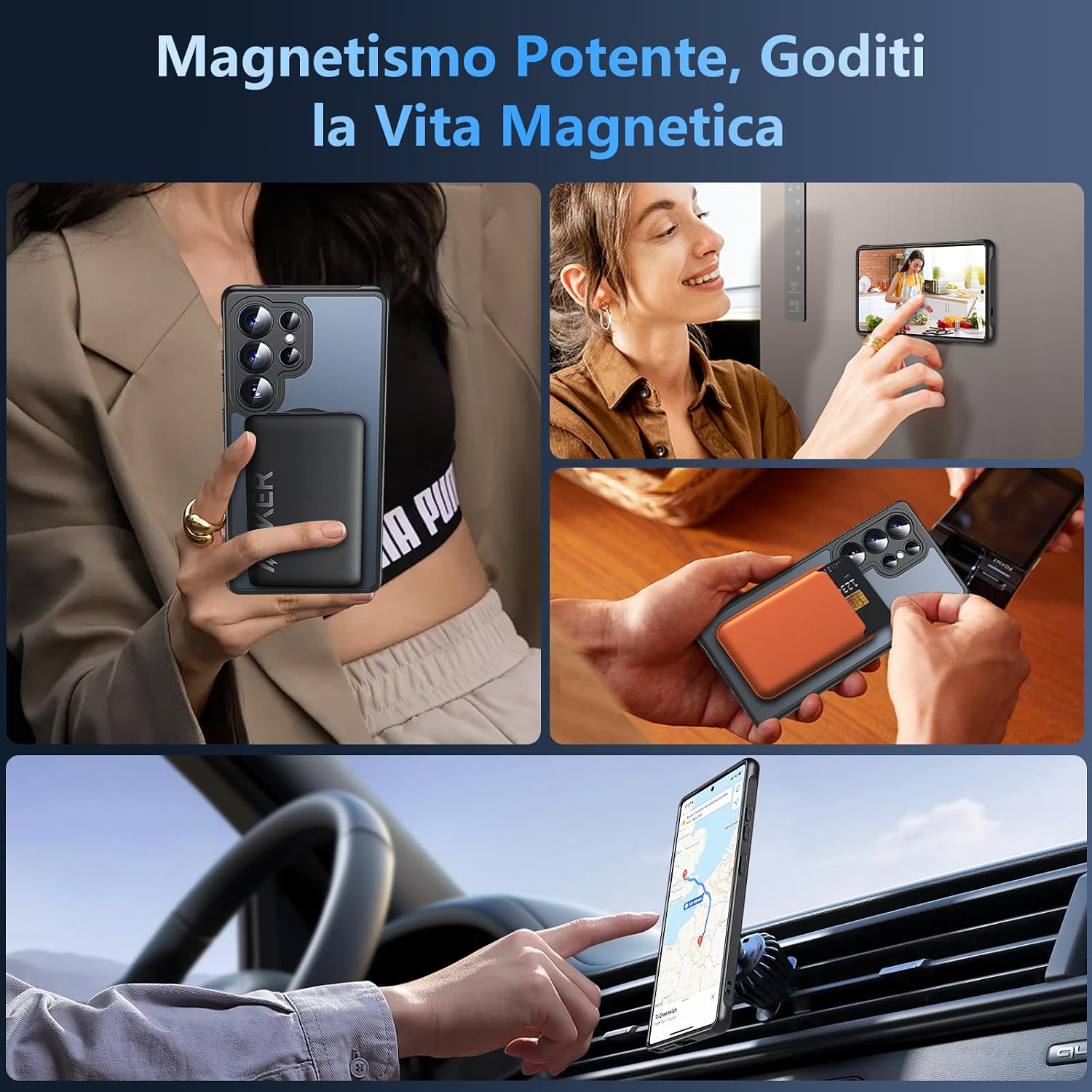 Detalle 2 de Funda Magnética para Samsung S25 Ultra 9H