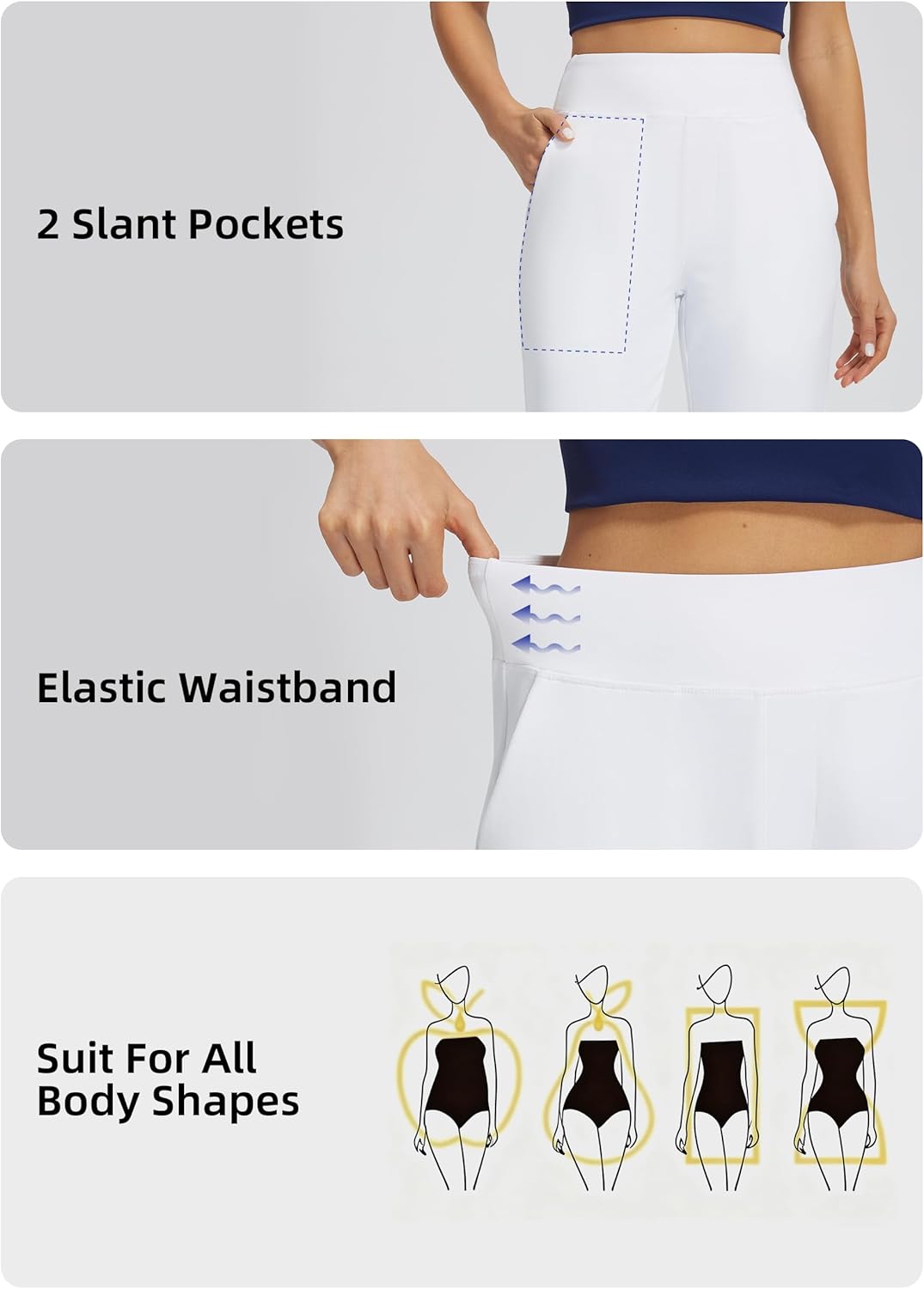 Thumbnail 3 de Libin Women’s Stretchy Golf Pants (7/8 Ankle) with 4 Pockets