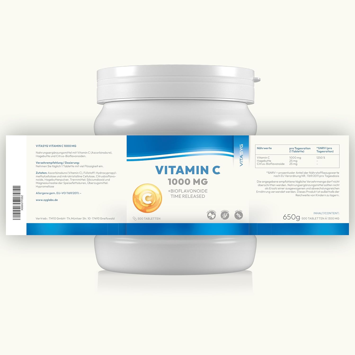 Detalle de Vitasyg Vitamin C 1000mg Tabletten