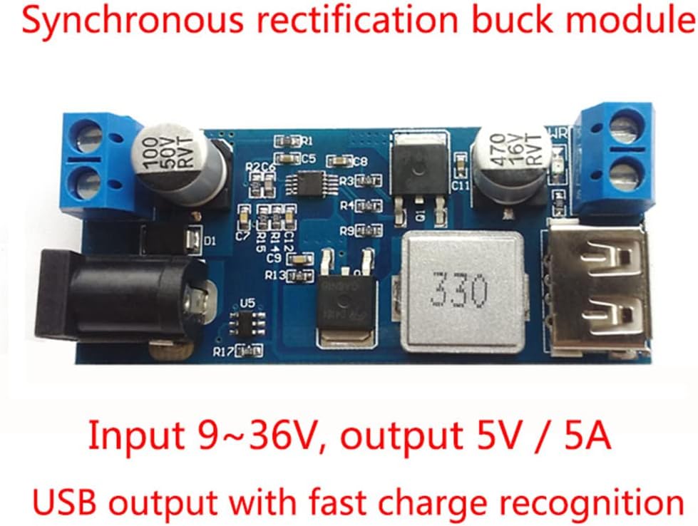 Detalle 2 de Heemol Heemol-LH-012063 buck-convertermodule met USB, 5,2 V-uitgang