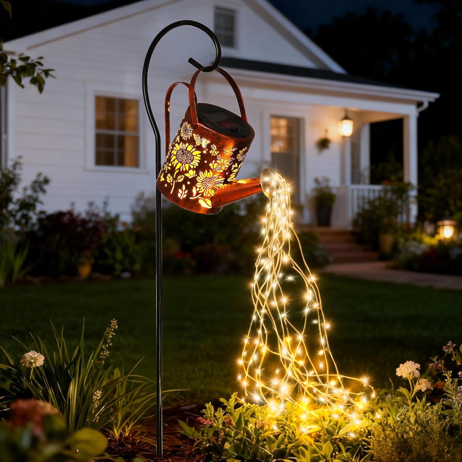 Detalle de ZKLiLi Solar Sunflower Garden Light 33in