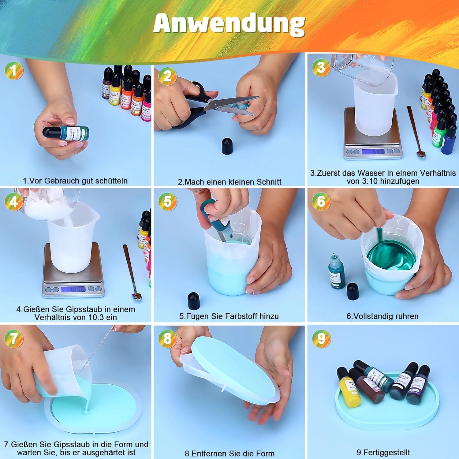 Thumbnail 5 de Altaroo Farbpigmente 12 Farben 10 ml