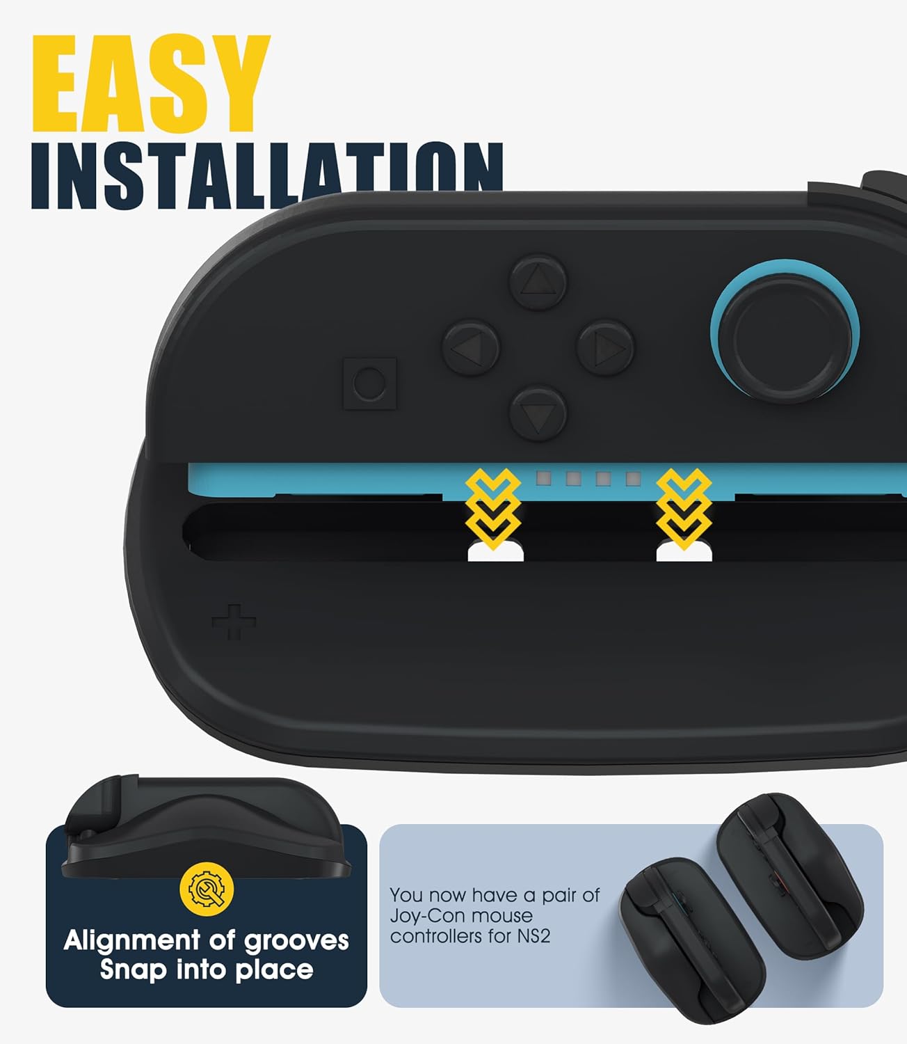 Thumbnail 3 de NEWZEROL Mouse Grip Stand Compatible for Switch 2 (2025) Joy-con, Mouse Shell Holder Adapter Accessories Enhances Desk Sliding Gaming Experience - Black
NEWZEROL Mouse Grip Stand Compatible for Swit…