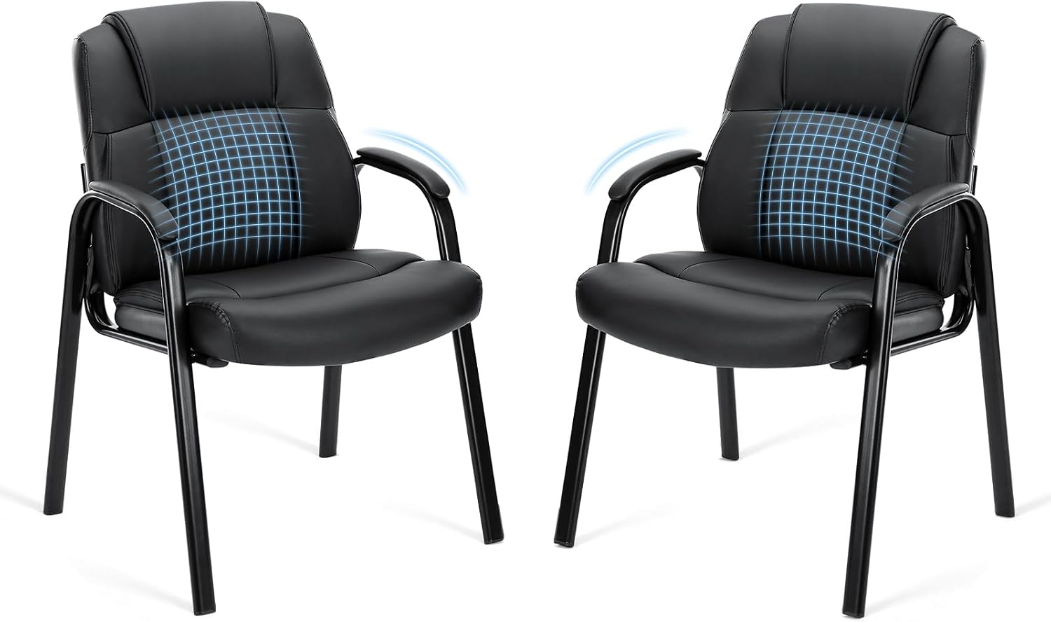 Detalle de Sweetcrispy Waiting Room Chairs, PU Leather