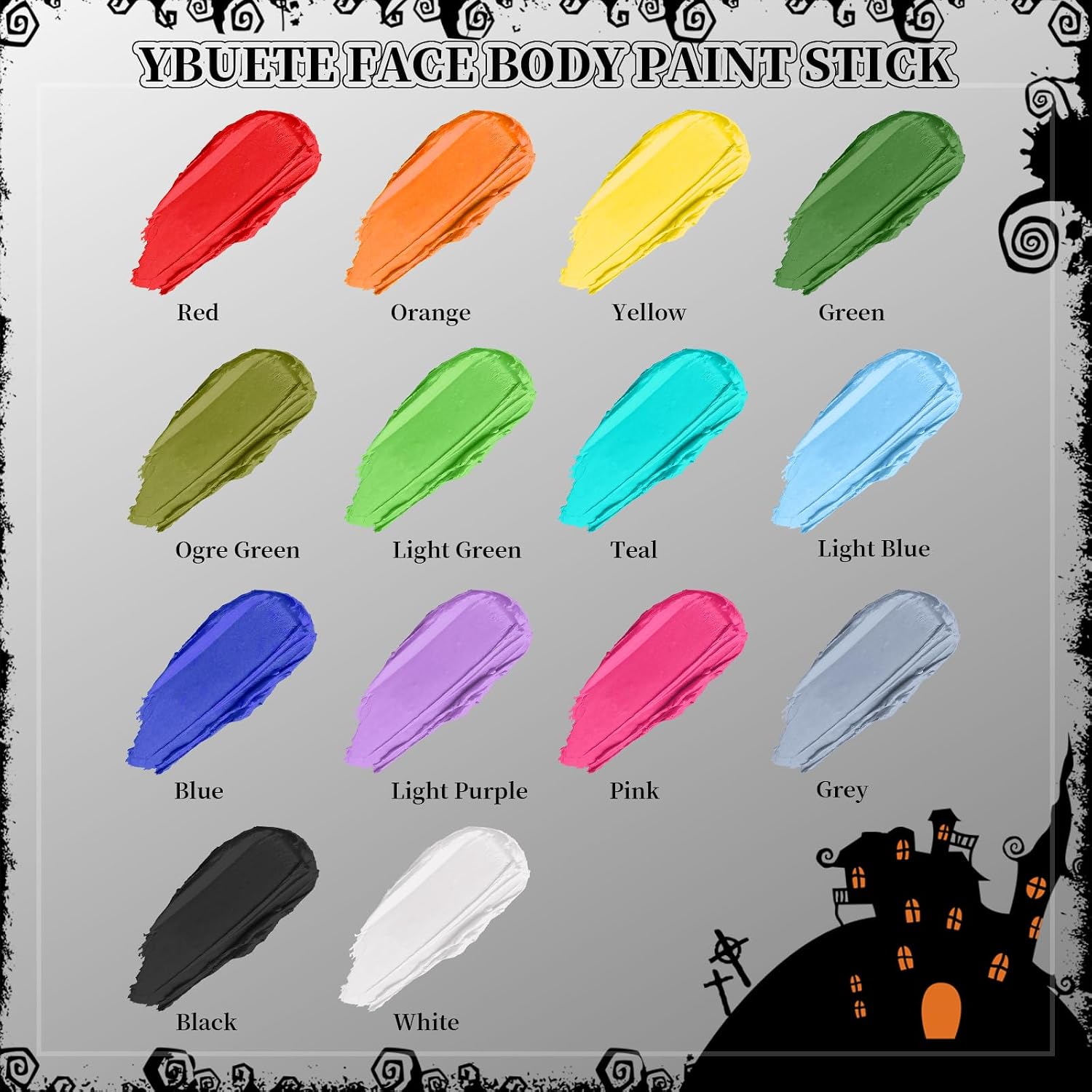 Detalle 2 de YBUETE Grey Face Body Stick mit Deckkraft