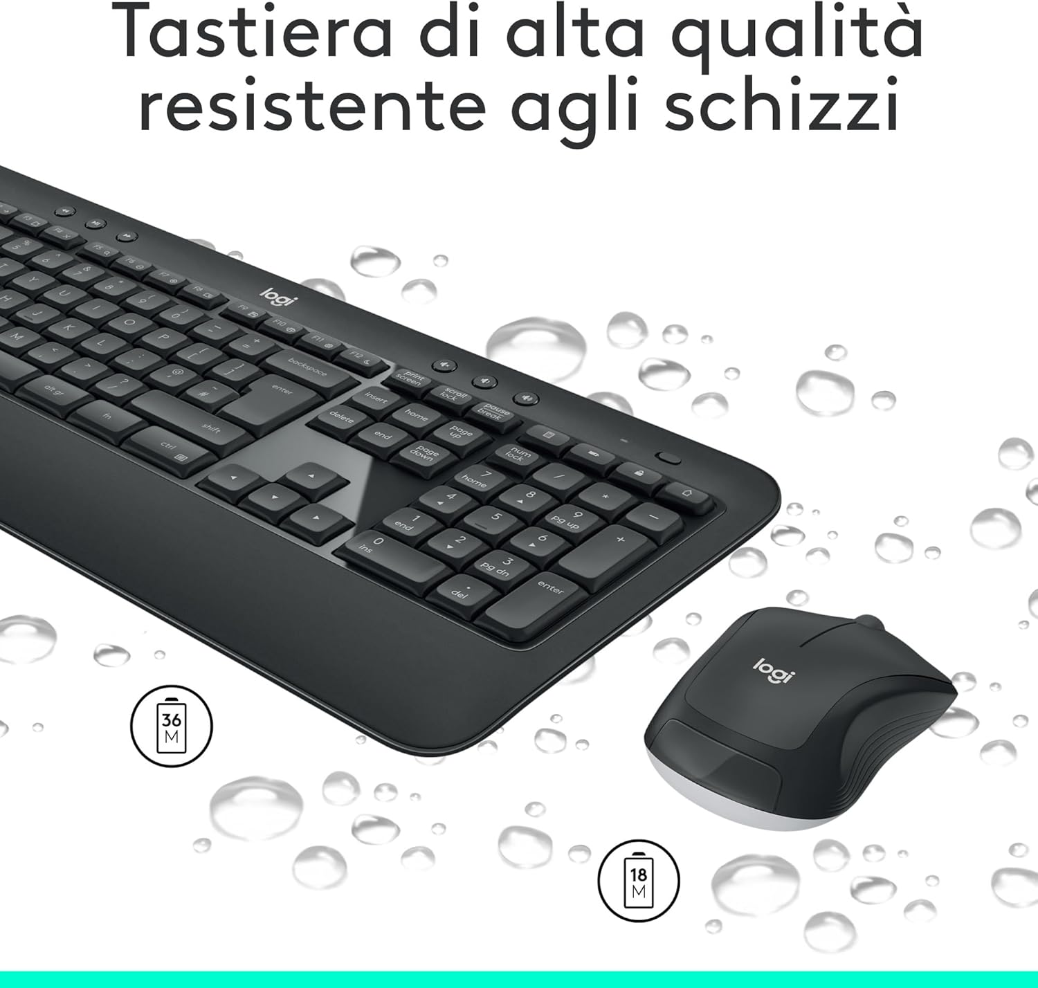 Thumbnail 3 de Logitech MK540 Advanced Combo tastiera e mouse 3 anni 📱