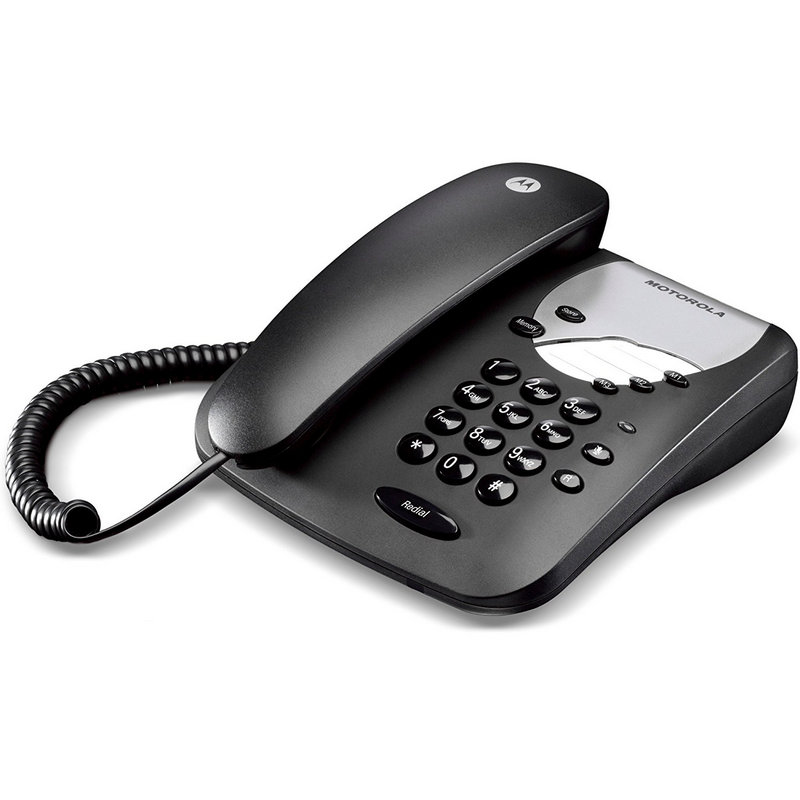 Detalle 1 de Motorola CT1 Teléfono Fijo Negro: simplicidad y fiabilidad para llamadas básicas