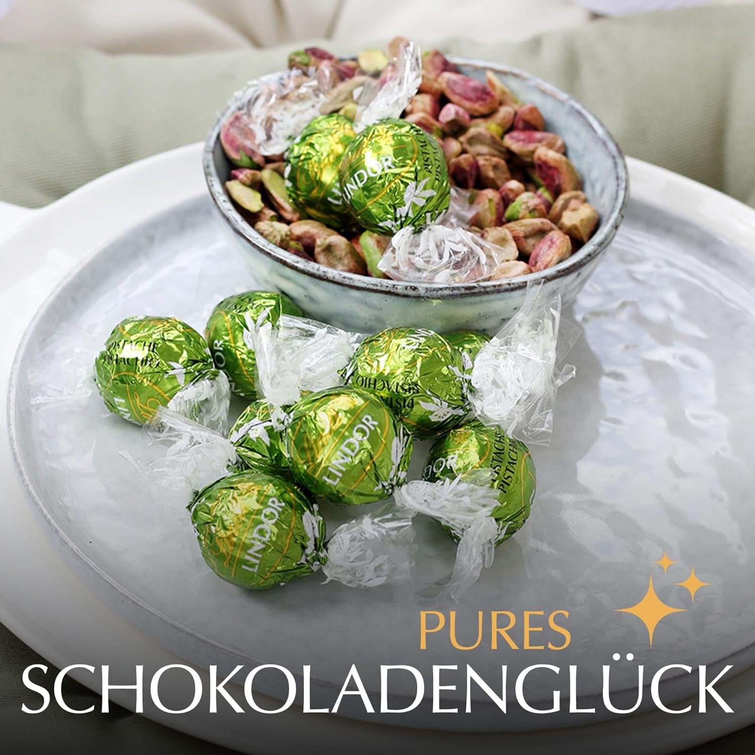 Detalle de LINDOR Cornet Pistazie 500 g Schokolade 🍫