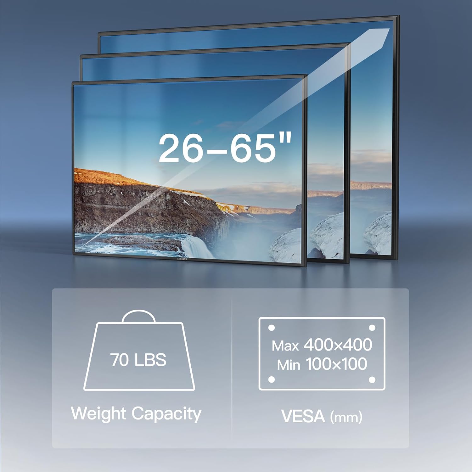 Thumbnail 1 de PERLESMITH PSMFK7 full-motion TV mount 65"