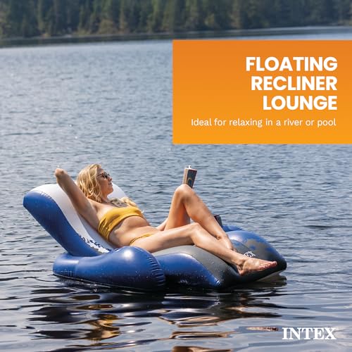 Detalle de Intex 58868EU Chaise Longue Gonfiabile Mare Sport: confortabile, leggera e versatile