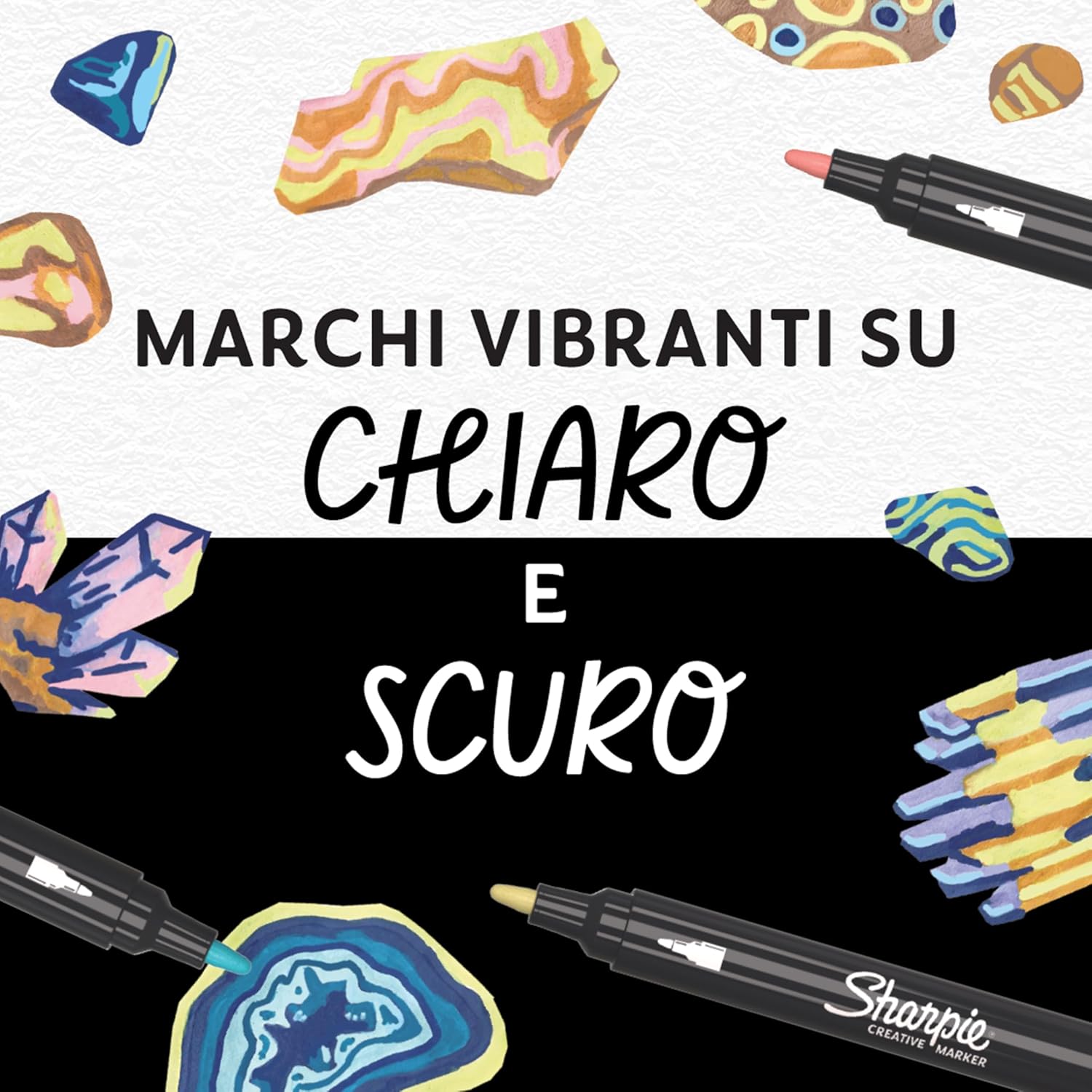 Thumbnail 4 de Sharpie Creative Marker pennarelli acrilici 12 pezzi 🎨