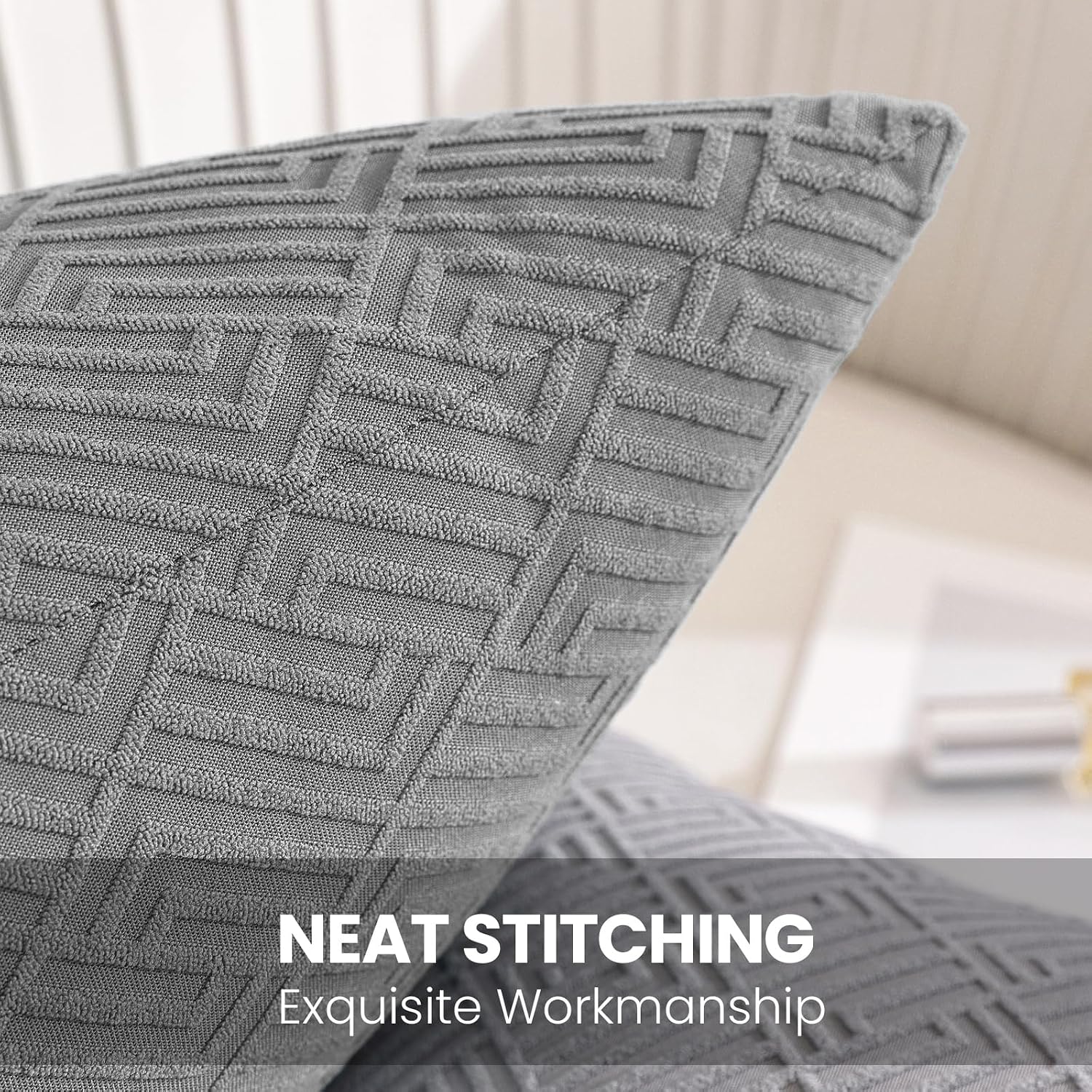 Thumbnail 3 de YSTELLAA Housse Coussin 45 x 45 cm