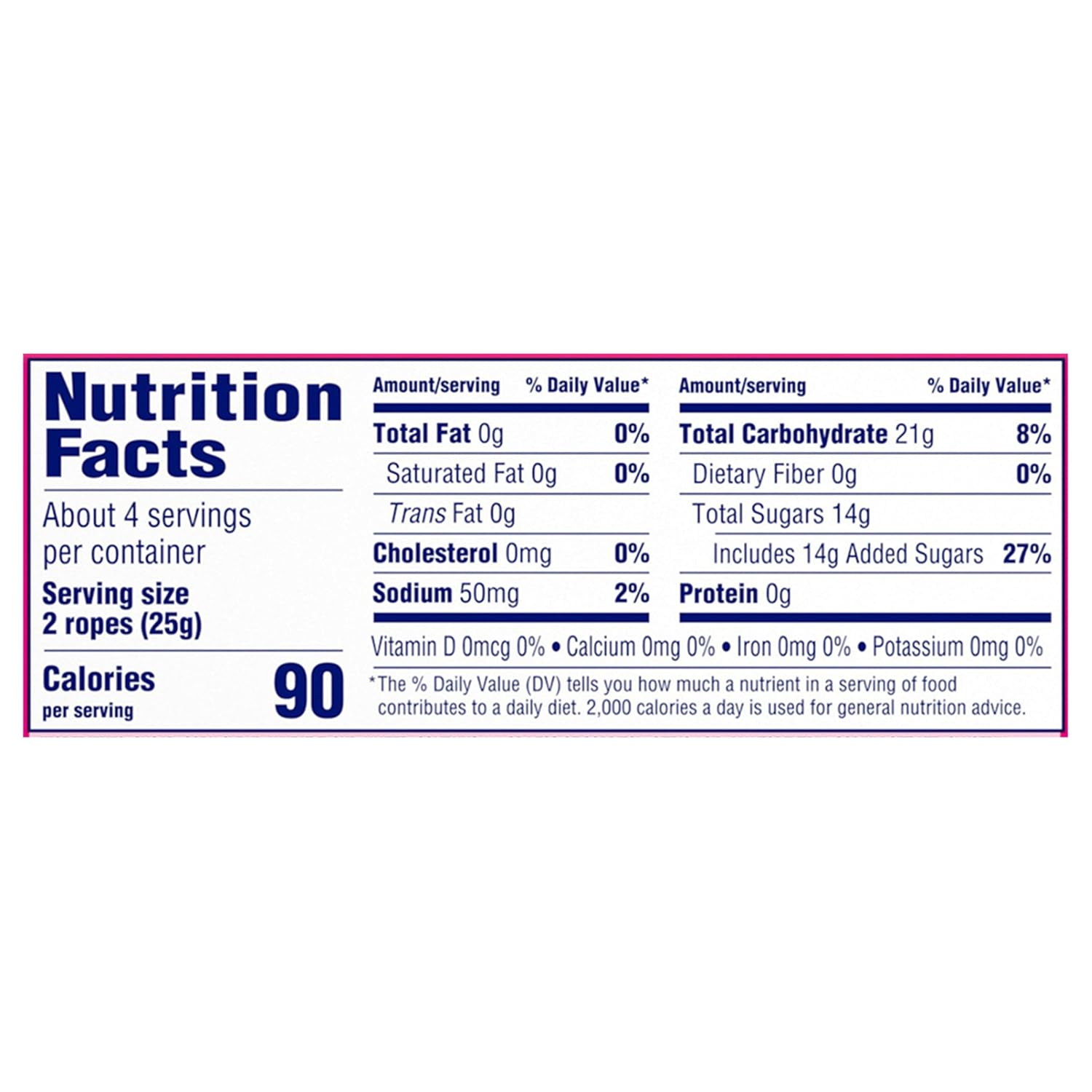 Detalle 2 de SweeTARTS Watermelon Berry Collision Ropes, 3.5 oz, 12-Pack