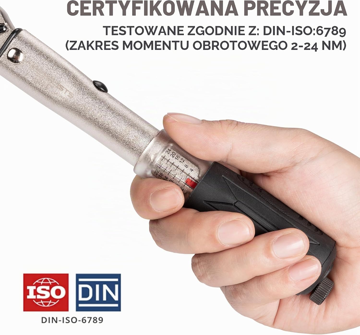 Thumbnail 6 de Bike Hand YC-617-2ST – klucz dynamometryczny 1/4 cala, 2–24 Nm z bitami