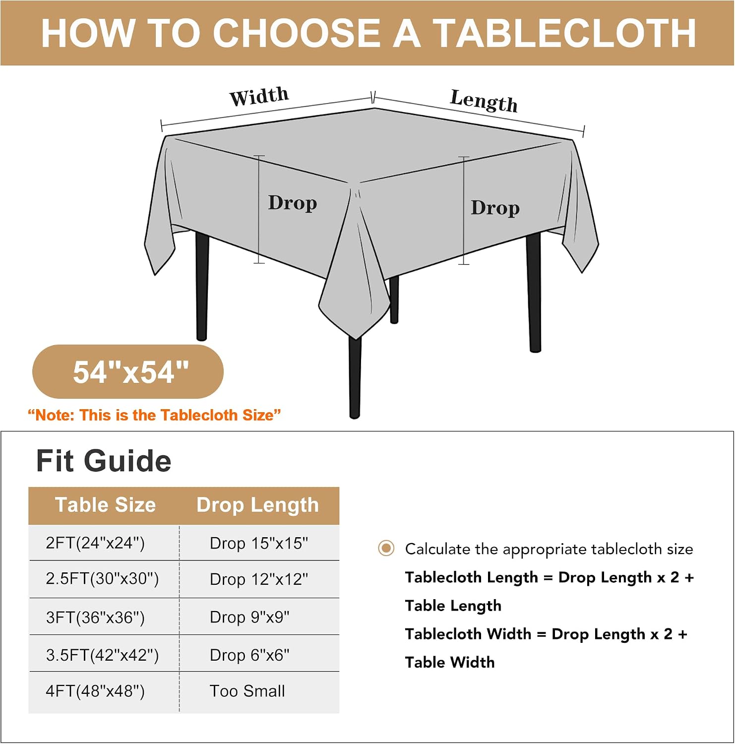 Detalle de Sancua Square Tablecloth, 54 x 54 Inch