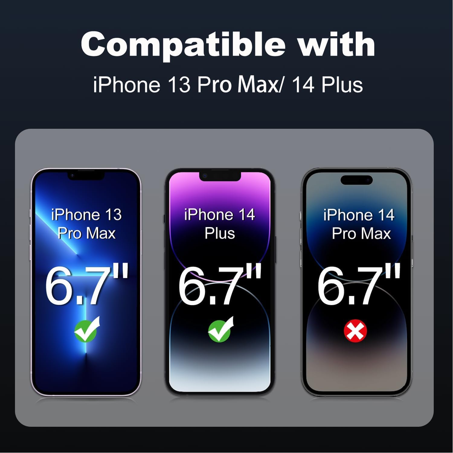 Detalle 2 de Tentoki Panzerglas 6,7 Zoll iPhone