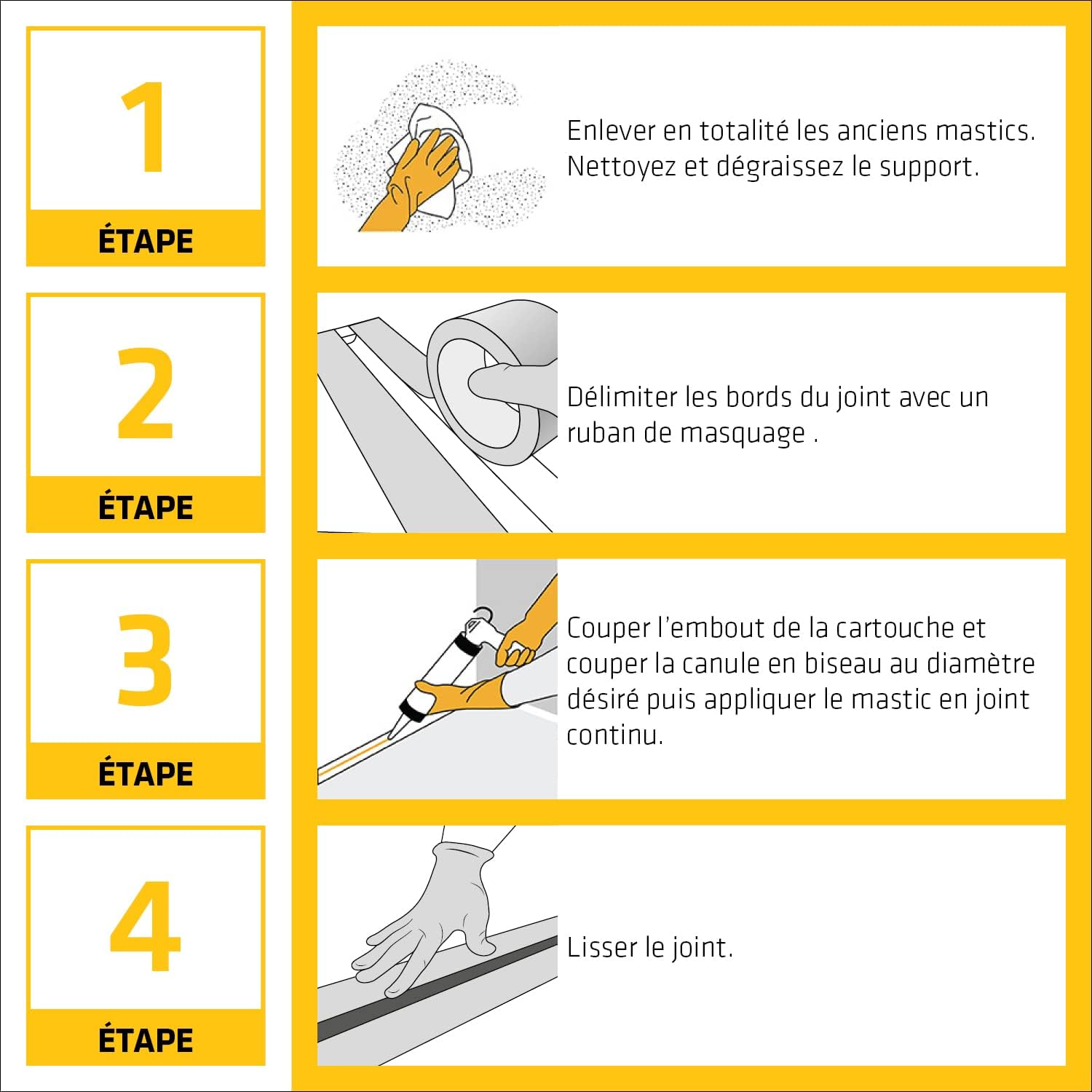 Detalle de SikaSeal 108 Sanitaire Transparent – Mastic silicone sanitaire anti-moisissures, 300 ml
