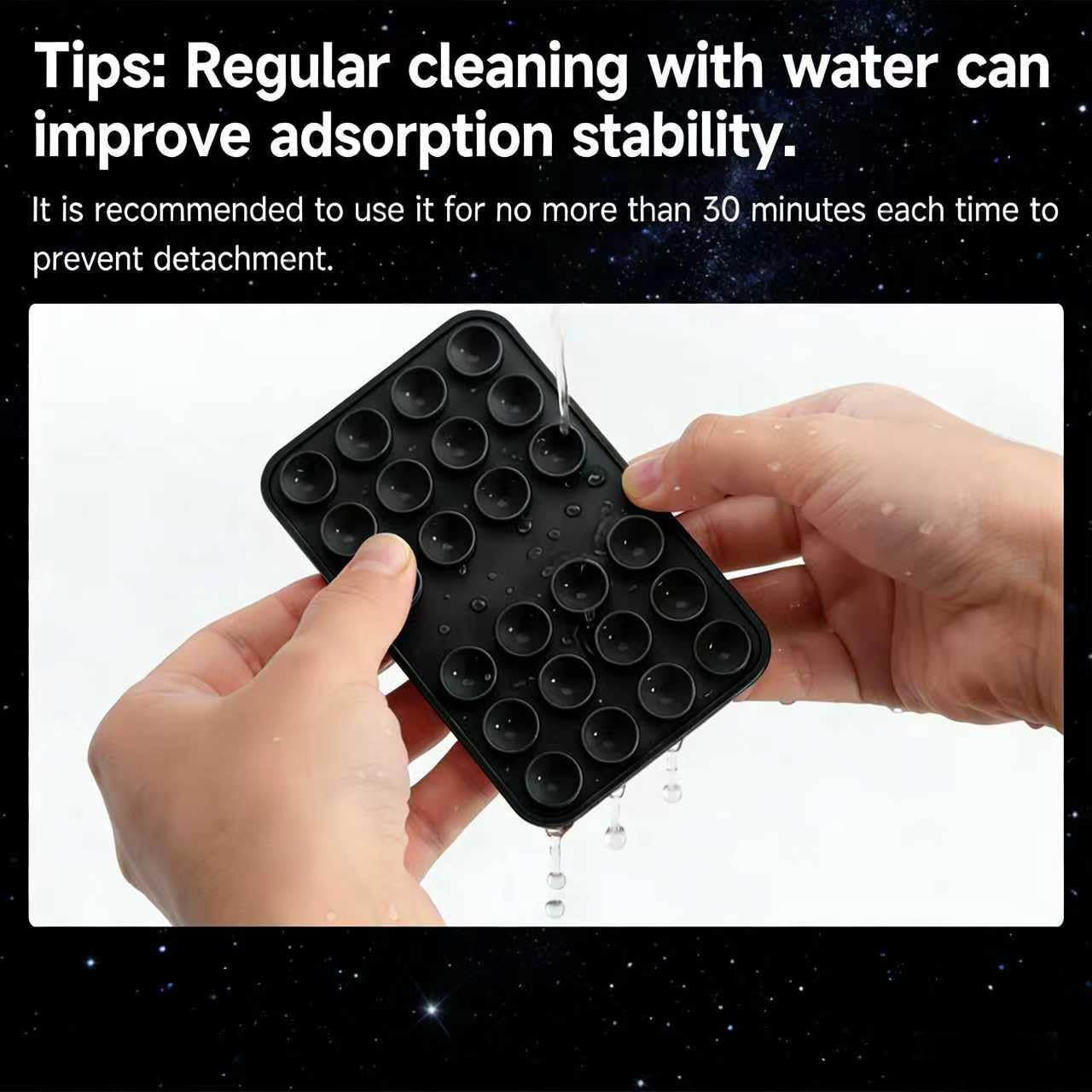 Detalle de Silicone Phone Mount, Double-Sided