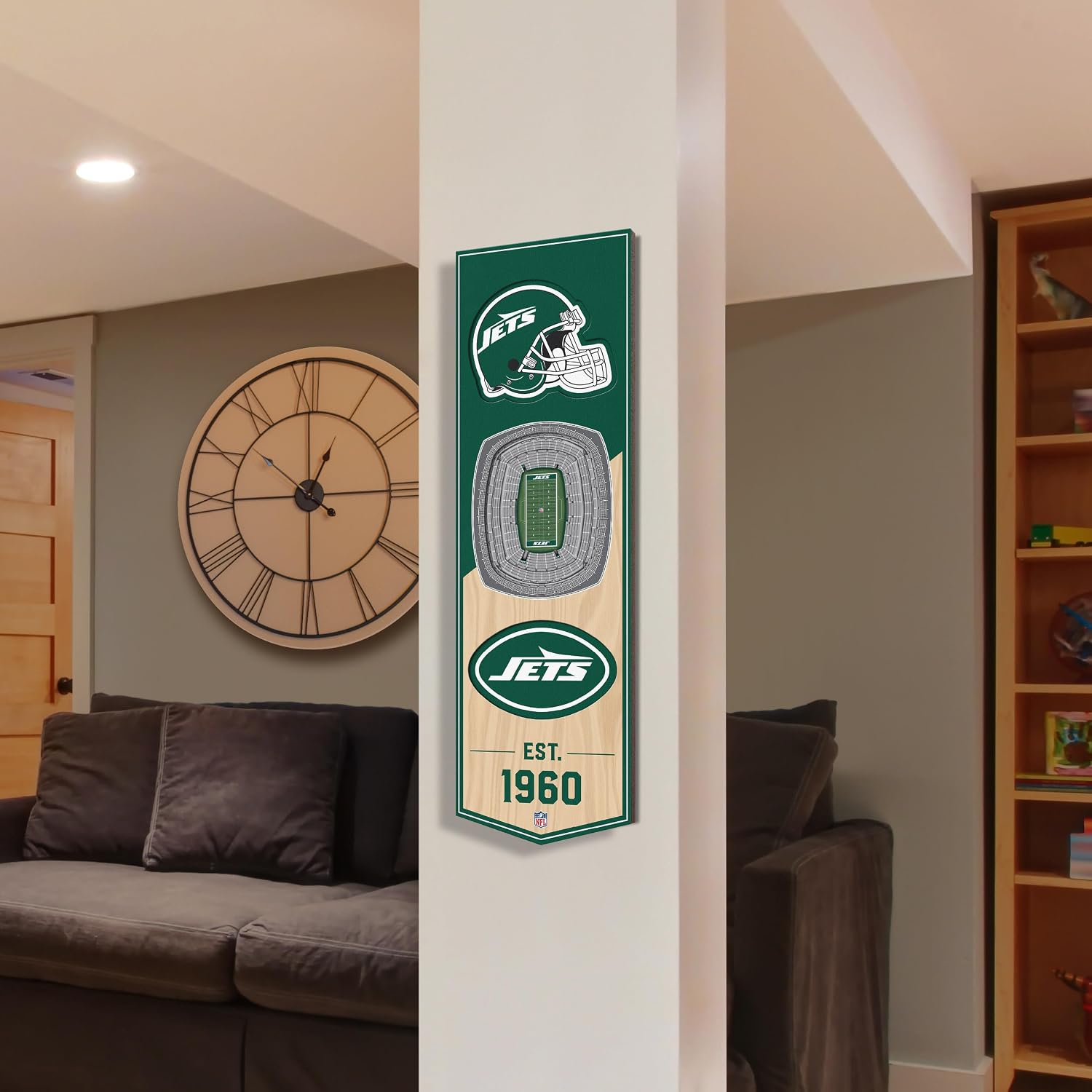 Detalle 2 de YouTheFan NFL Stadium 3D Banner 6x19 in. 🏈