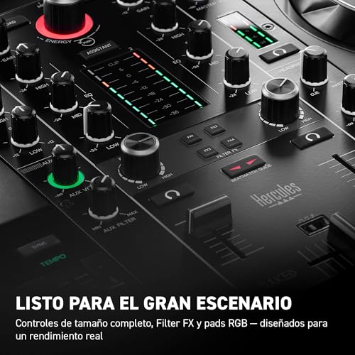 Detalle de Hercules DJControl Inpulse 500: Controladora USB de 2 decks para Serato DJ Lite y DJUCED