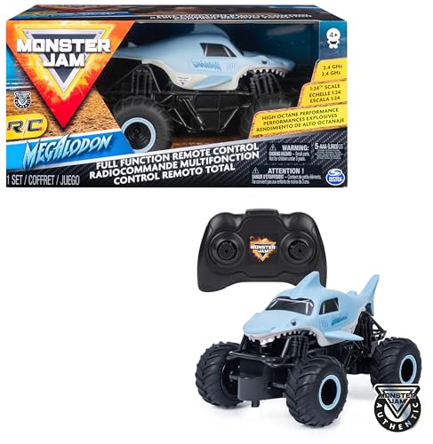 Detalle de MONSTER JAM Megalodón 1:24, 2.4 GHz hasta 76 m
