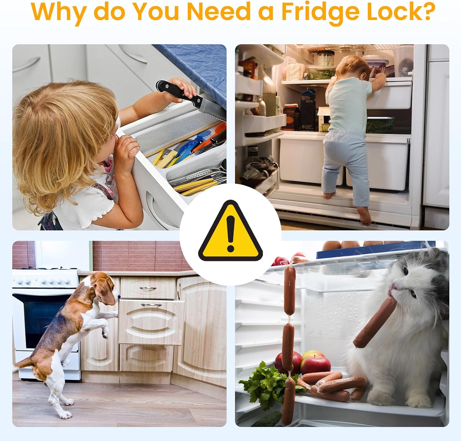 Thumbnail 6 de NewBinn Fridge Lock Combination 2-pack 🔒