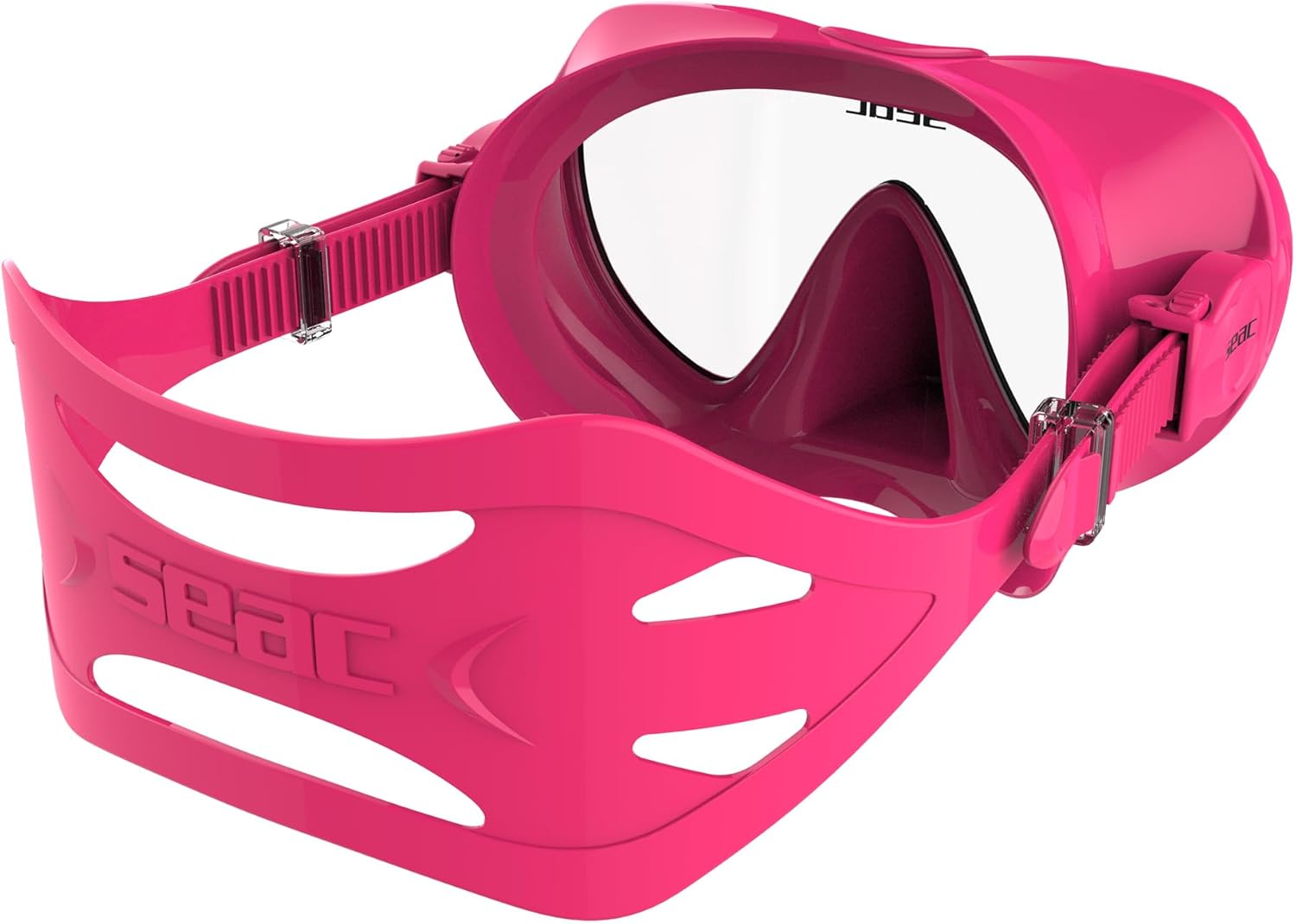 Detalle de SEAC Rondò – Masque Frameless en Silicone avec Verre Unique pour Plongée et Snorkeling