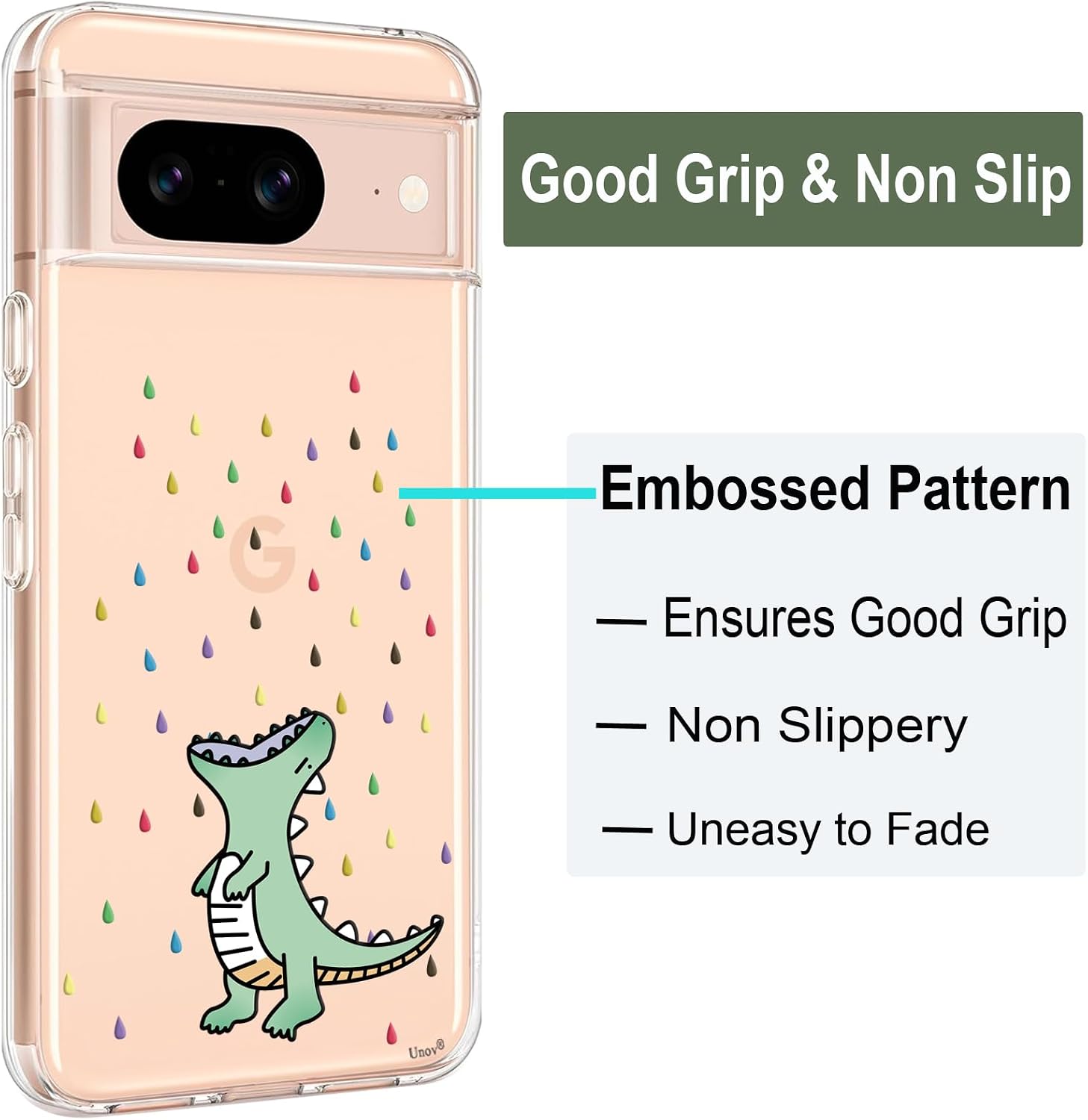Detalle de Unov Hülle für Pixel 8 Schutzhülle klar