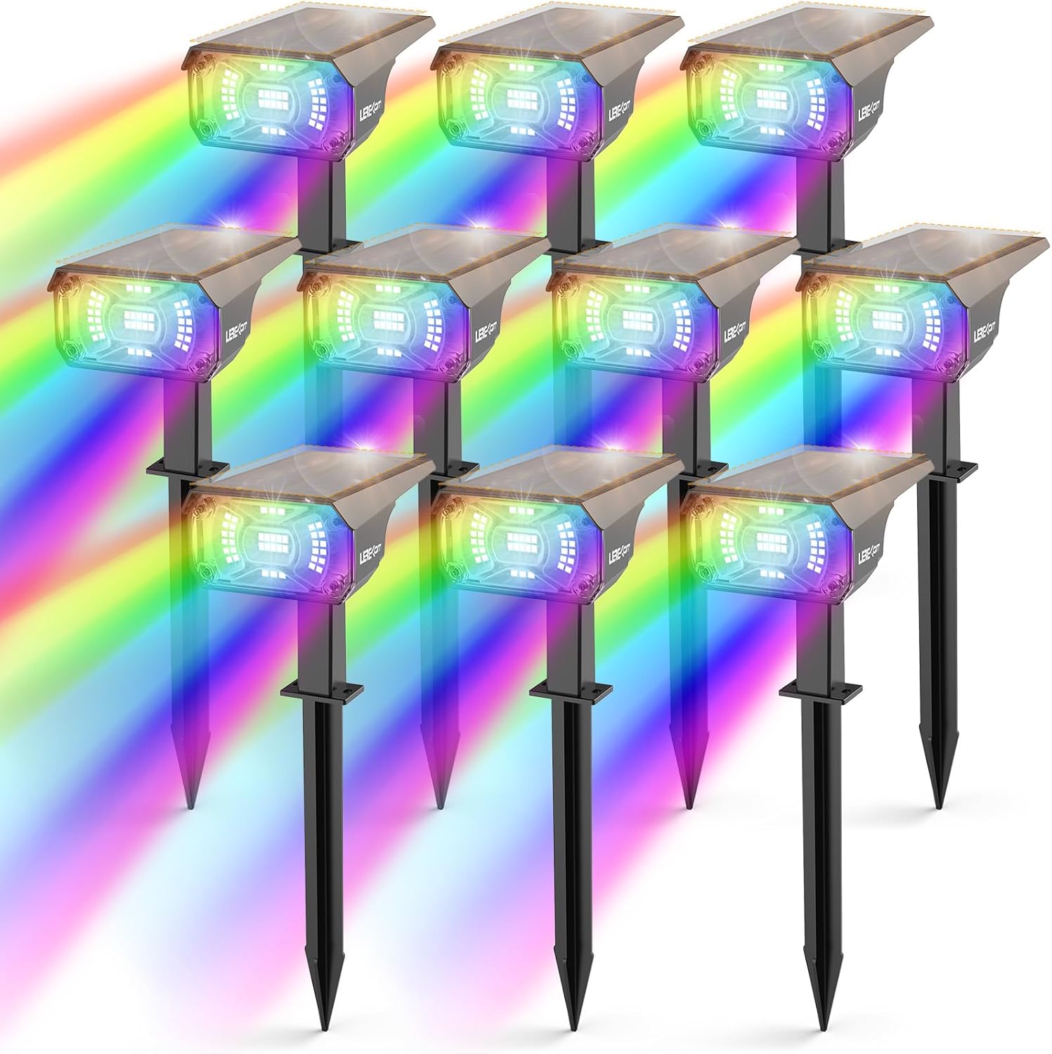 Detalle de LEREKAM Solar Spotlights, 10-Pack