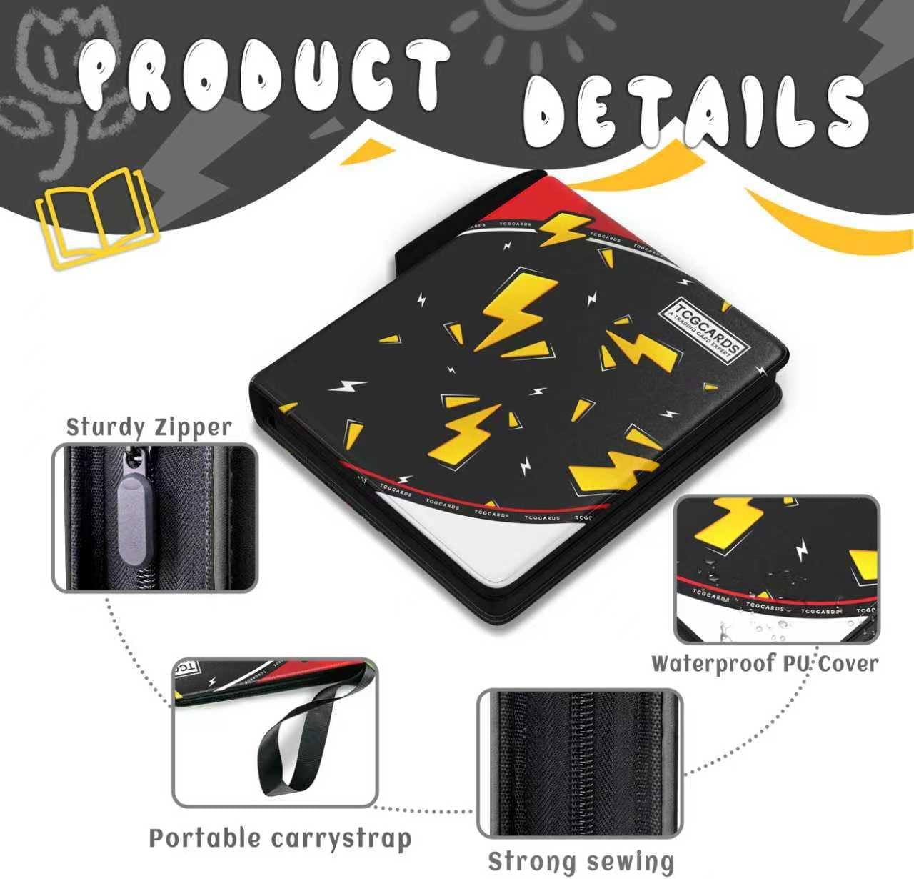 Detalle de Trading Card Binder 9-Pocket 900 Pockets