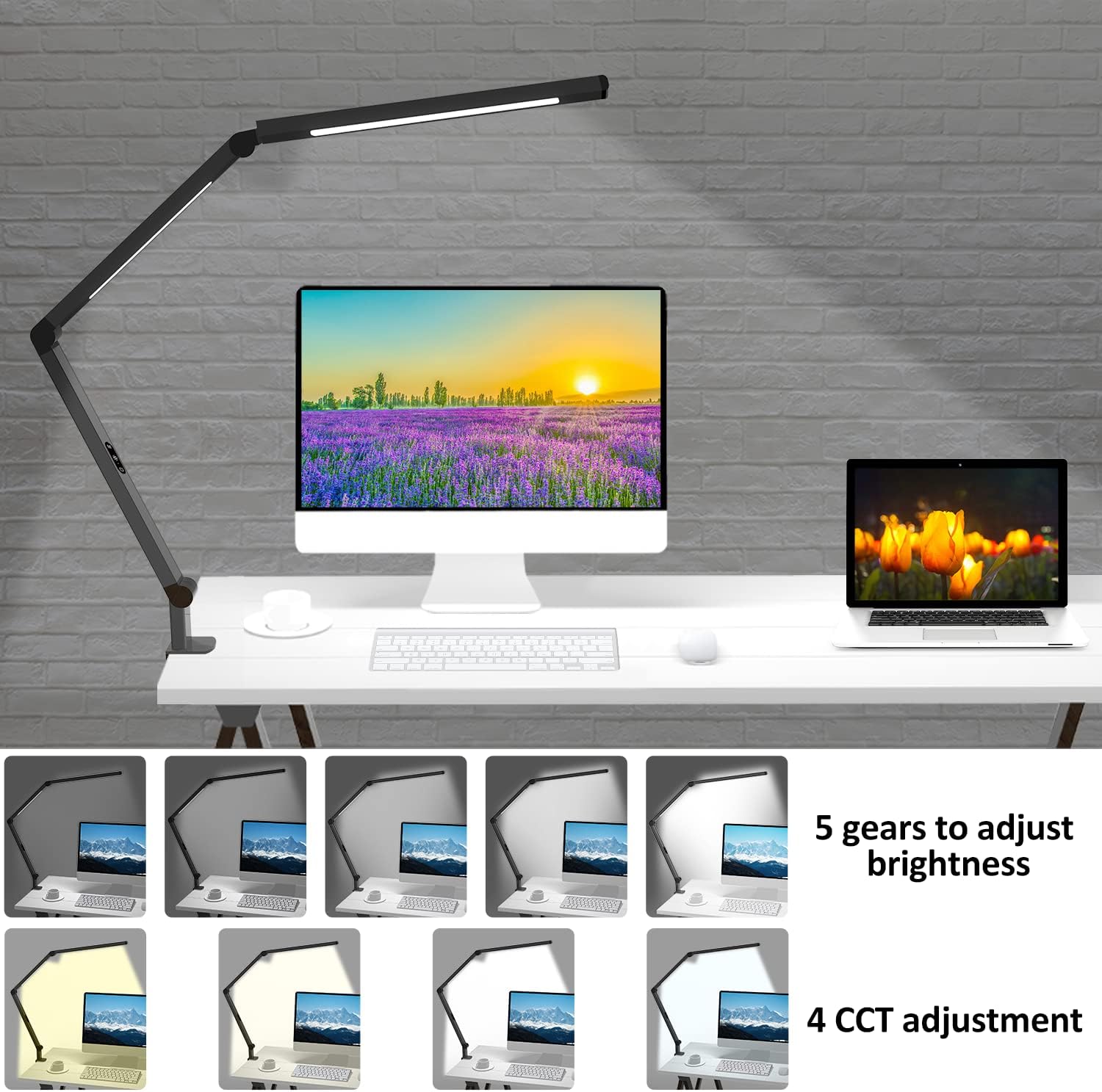 Thumbnail 4 de LED Desk Lamp 2.5" Clamp
