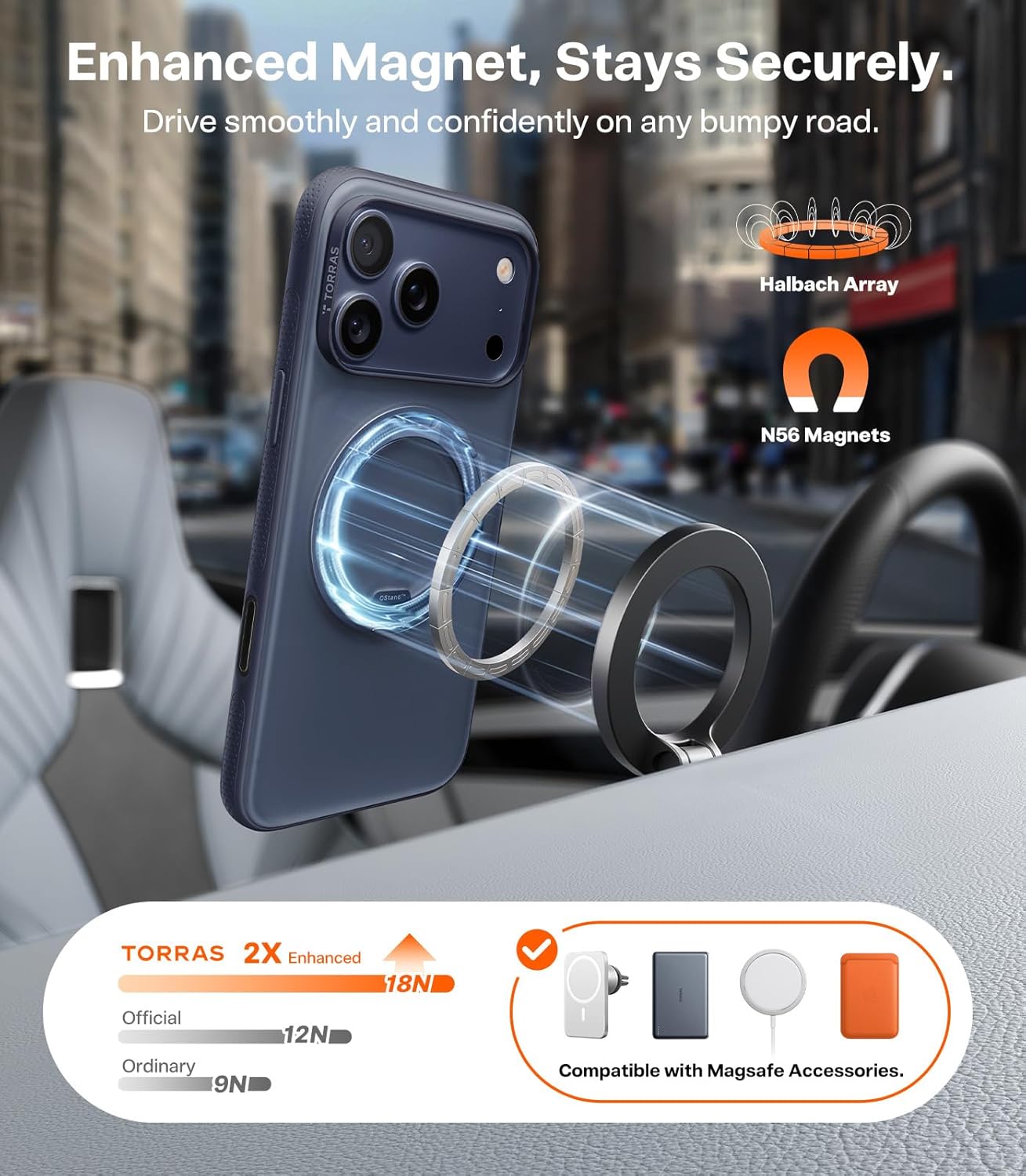 Thumbnail 2 de TORRAS Ostand O3 Magnetic 360° Case for iPhone 17 Pro Max