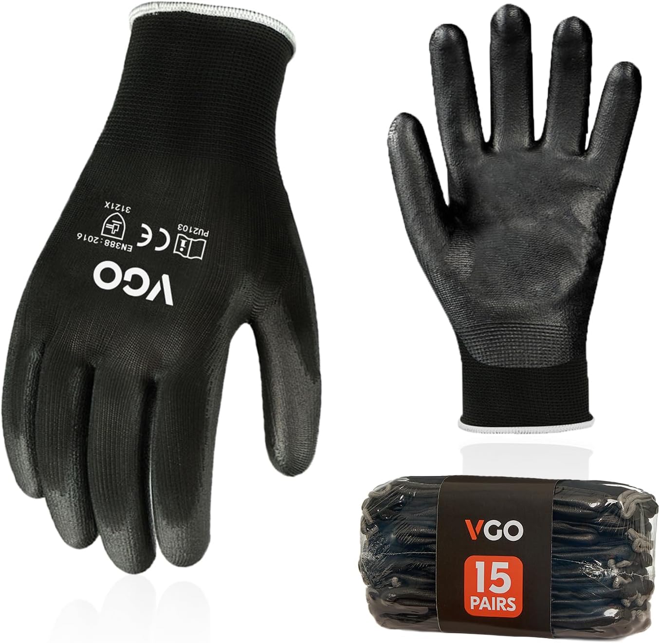 Thumbnail 5 de Gants Vgo… de jardinage et travail avec revêtement nitrile antidérapant – EN388 4121X