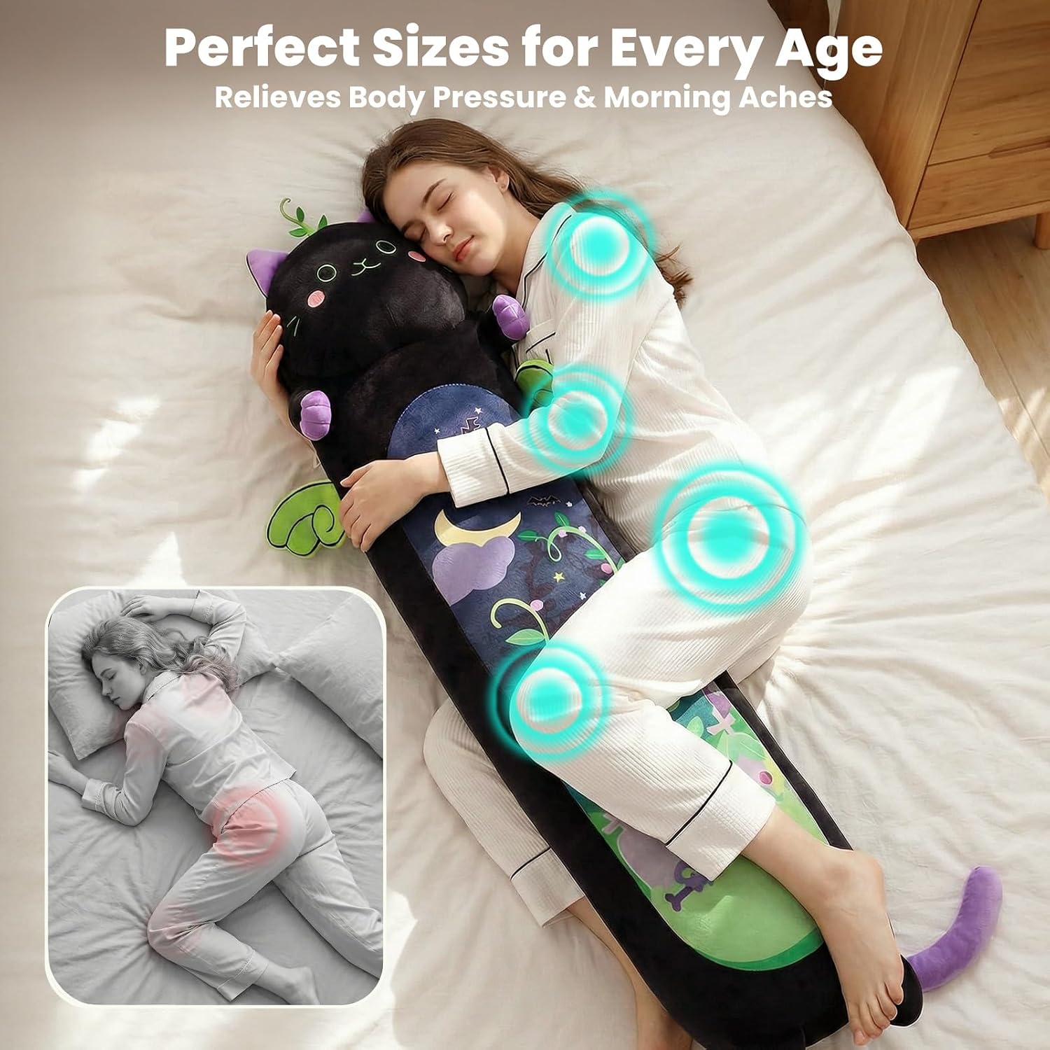 Thumbnail 3 de Mewaii Long Cat Plush 5 Sizes 53”