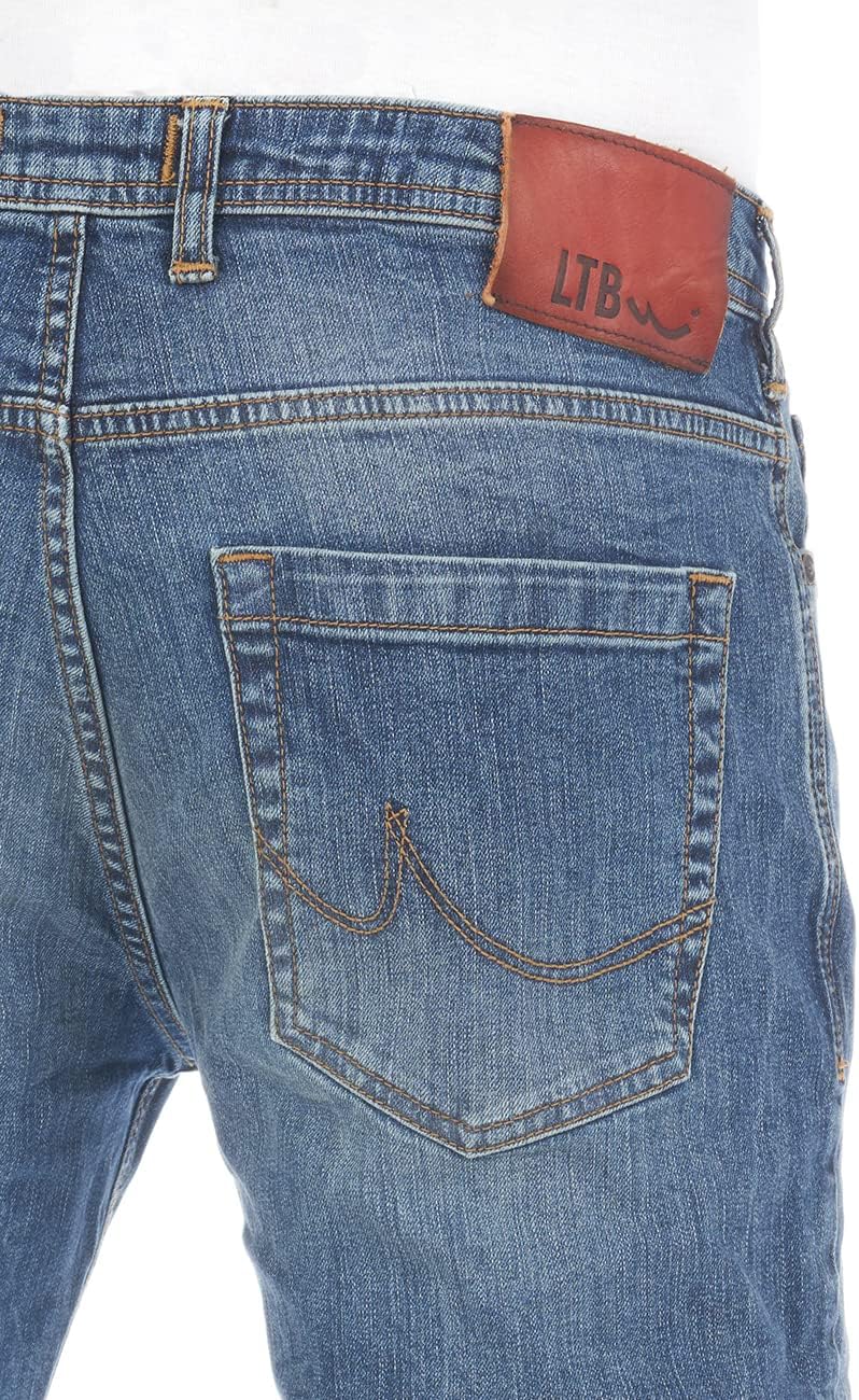 Thumbnail 4 de LTB Jeans Herren Stretch PaulX Straight Fit Jeans in Blau/Schwarz (Größen 28–40)