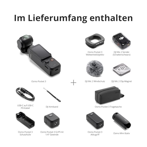 Thumbnail 6 de DJI Osmo Pocket 3 Kreativ Combo – Vlogging-Kamera mit 1-Zoll-CMOS, 4K/120 fps