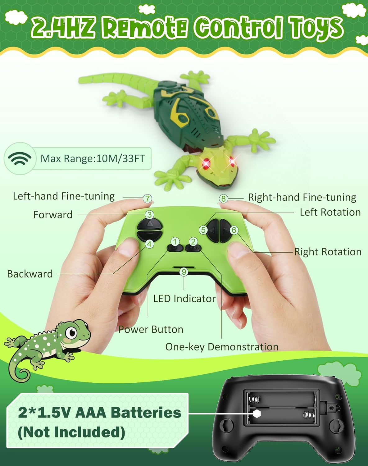 Thumbnail 4 de Wall-Climbing Gecko Remote Robot Toy
