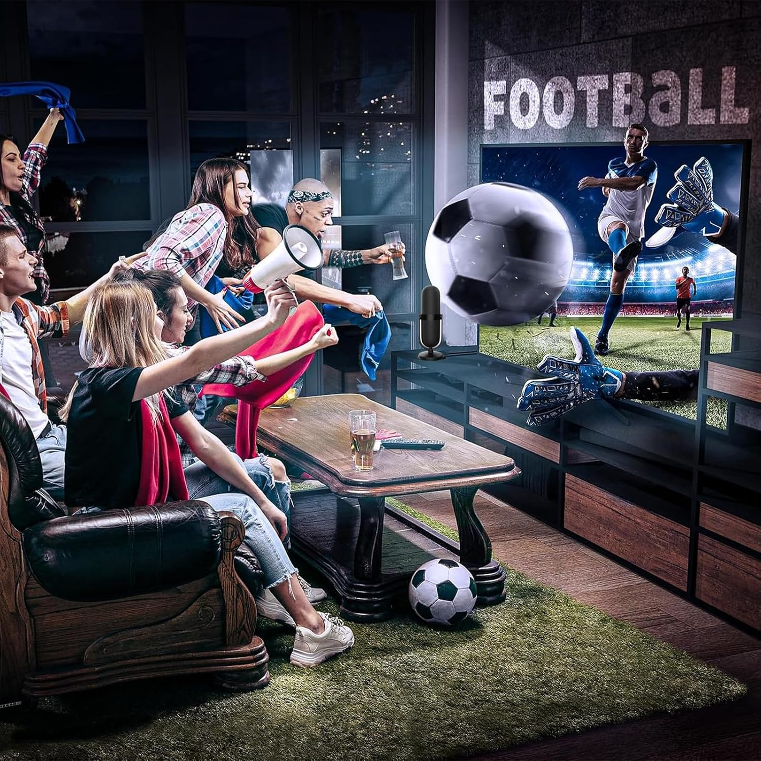 Thumbnail 6 de Indoor TV Aerial with Amplifier – 650+ Miles Range, 4K/HD Local Channels (Glossy Black)