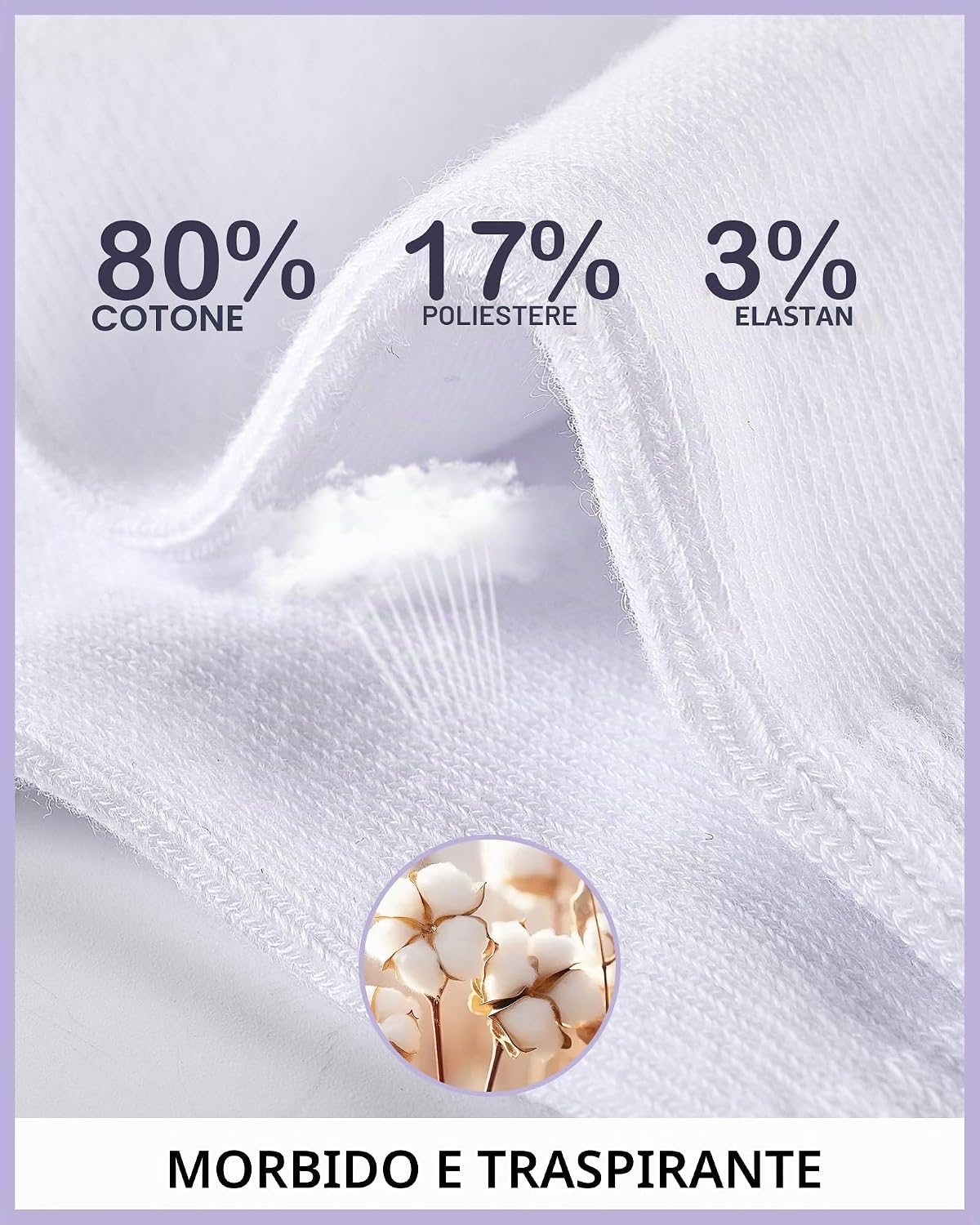 Detalle de Niofind Calzini da tennis donna alti (3 paia) con cuore: comfort antivesciche per corsa e sport