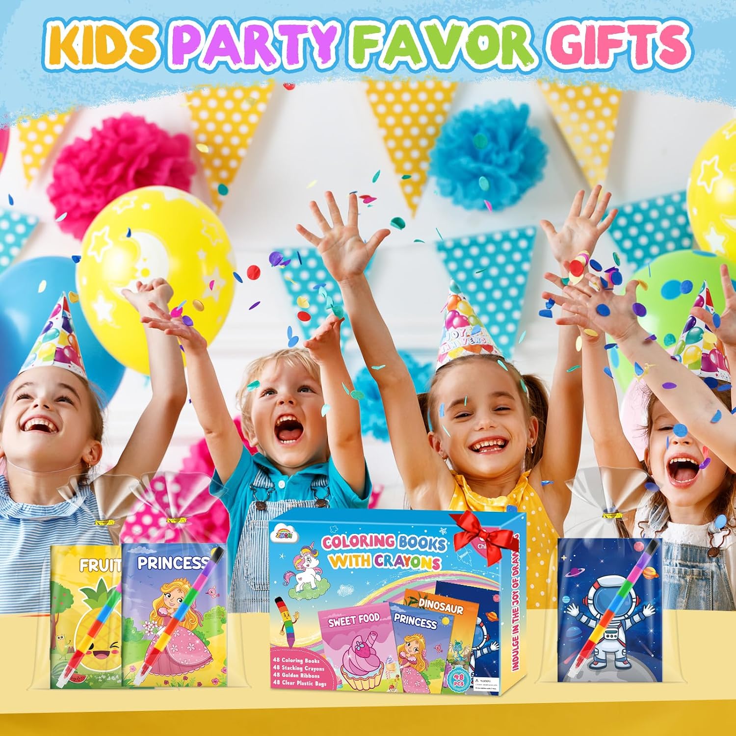 Detalle 2 de ZMLM Party Bag Fillers 16-pack colouring set