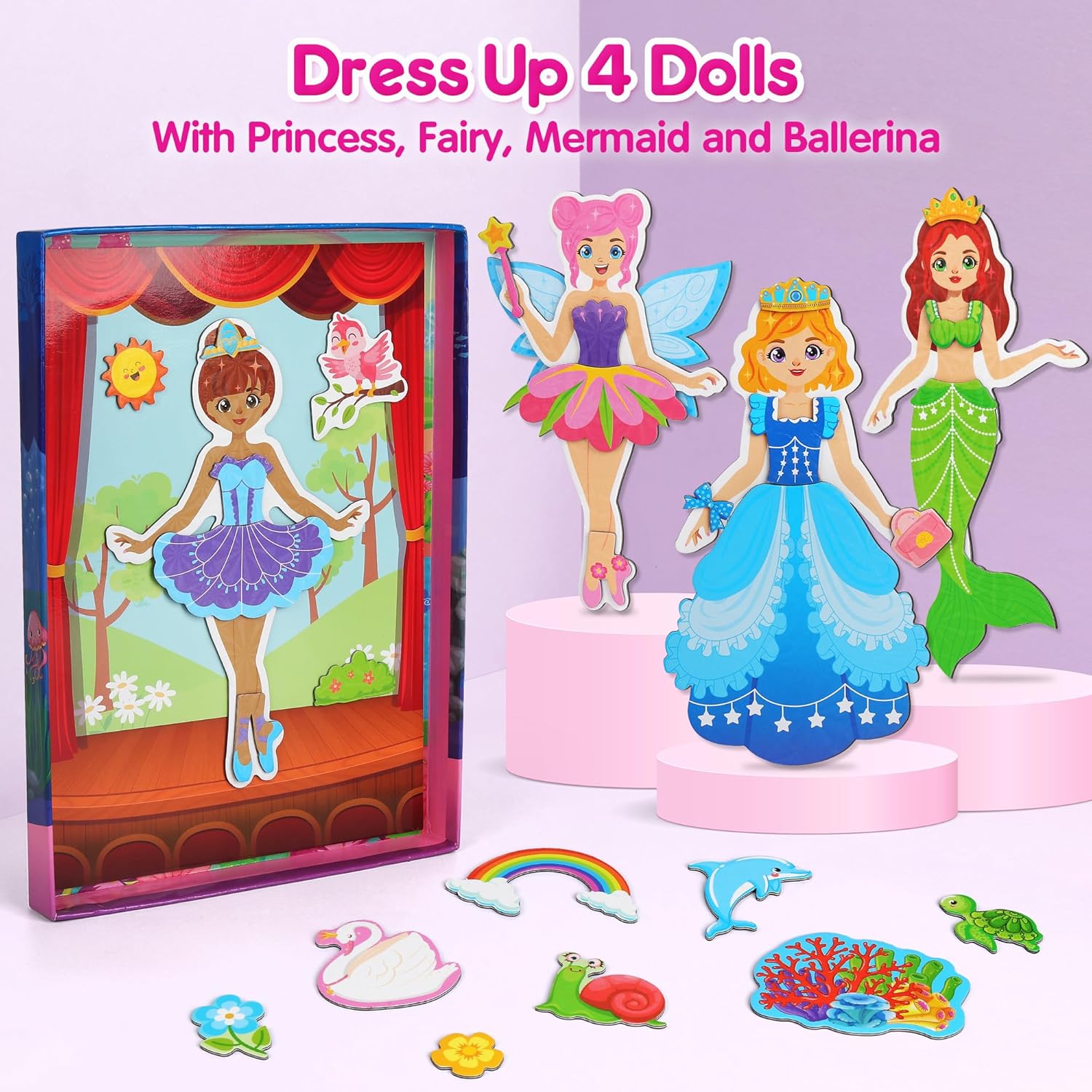 Thumbnail 3 de Mocoosy Magnetic Dress Up Dolls 70+