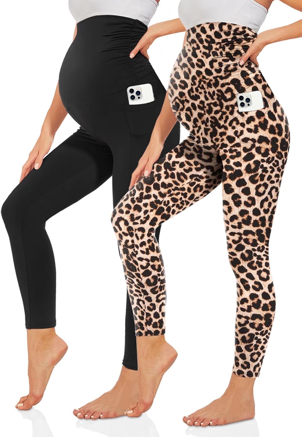 Thumbnail 6 de TNNZEET Umstandsleggings Damen – blickdichte Schwangerschafts-Leggings lang mit Taschen