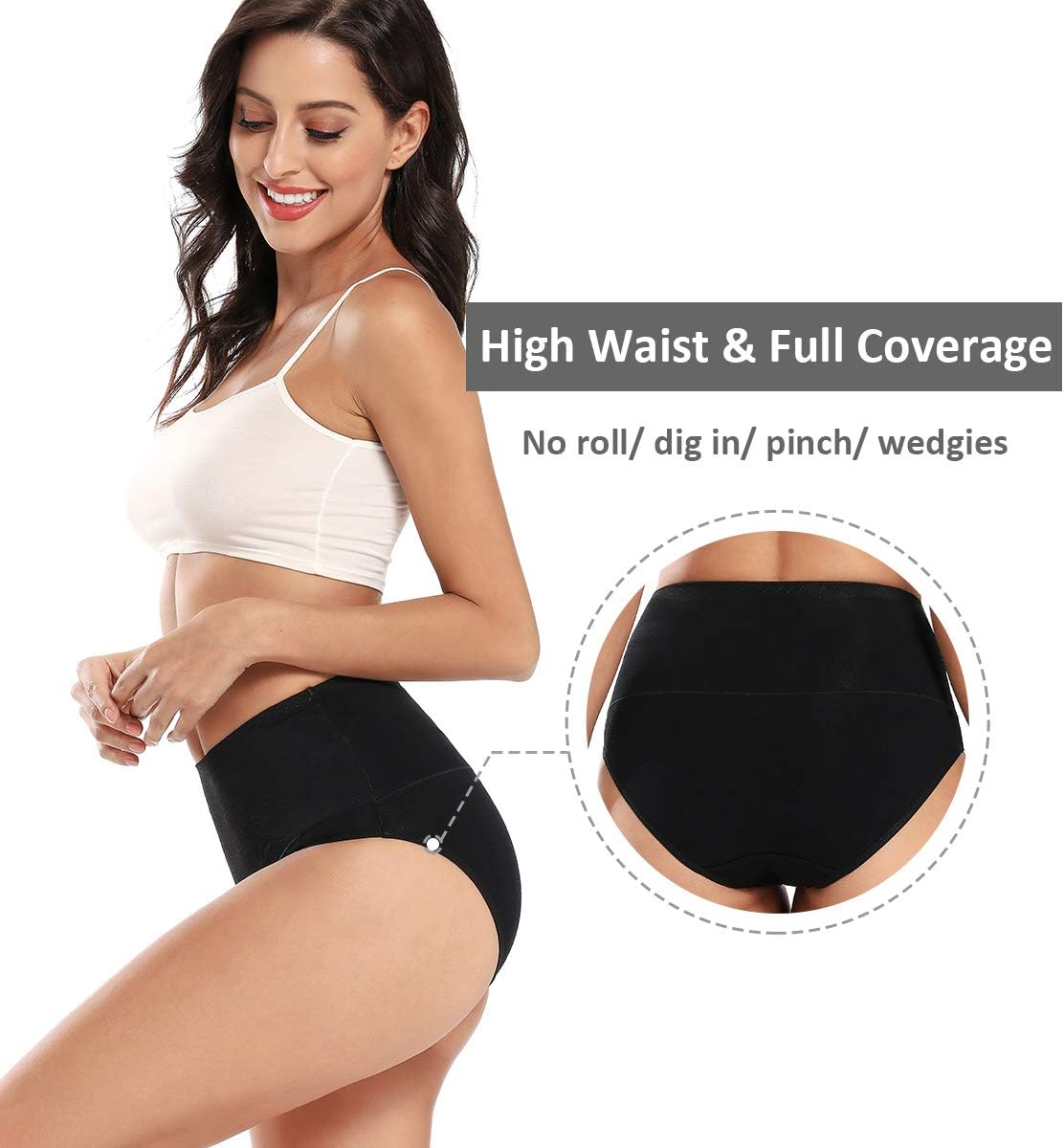Thumbnail 3 de wirarpa Bauchweg Unterwäsche für Damen – Bauchweg Unterhosen aus Baumwolle, 4er Pack